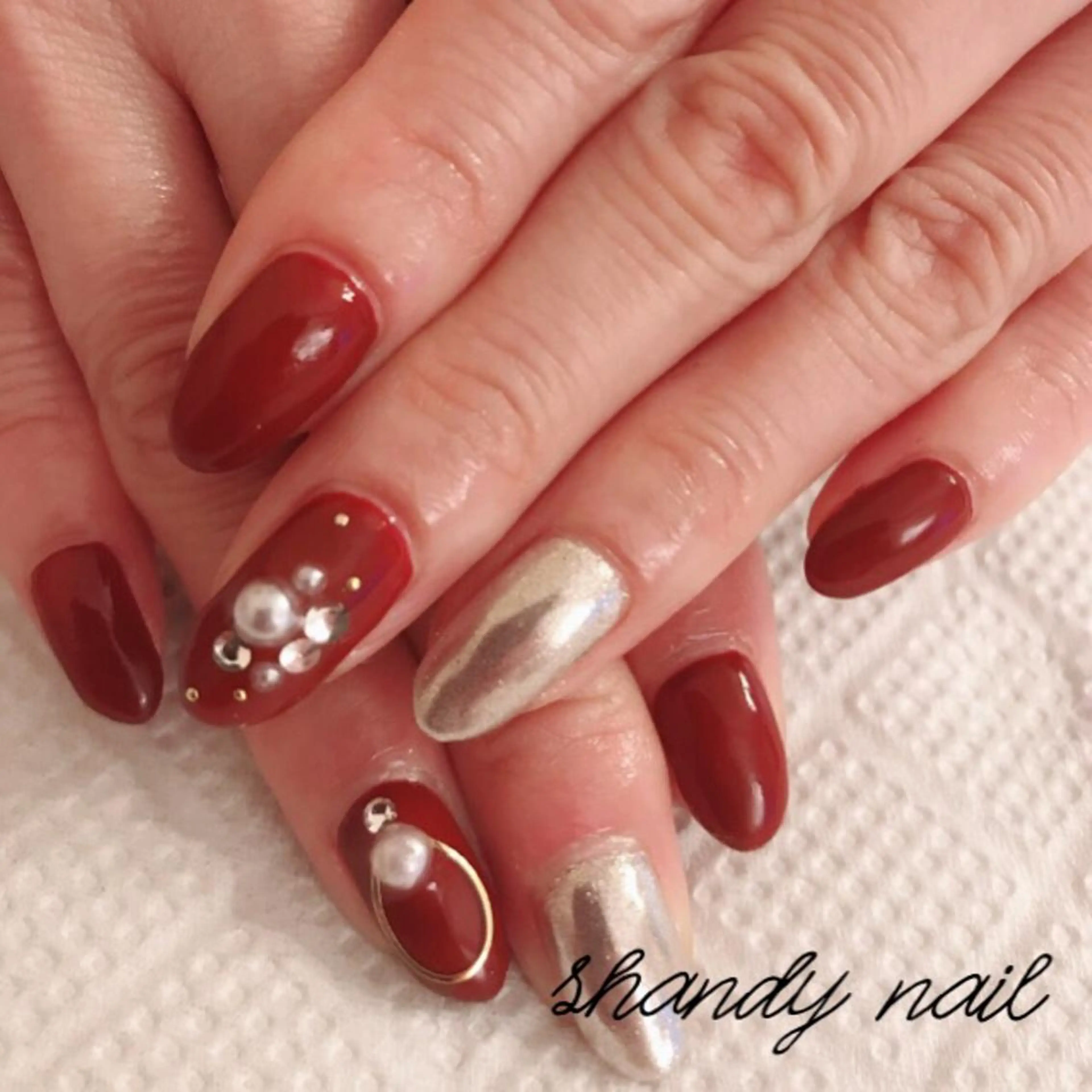 ロング shandy nailのネイルデザイン
