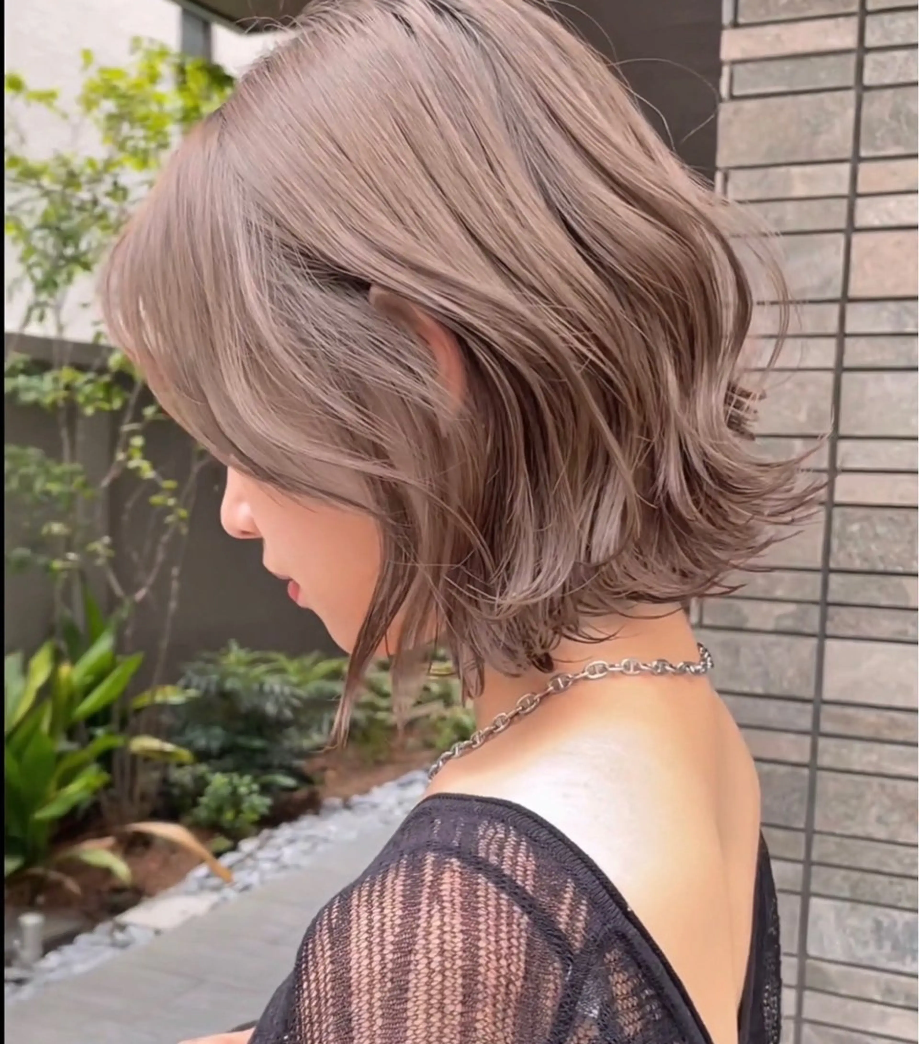 ミディアム カラー パーマ 外国人風ヘア スペシャリスト★高沼のヘアスタイル