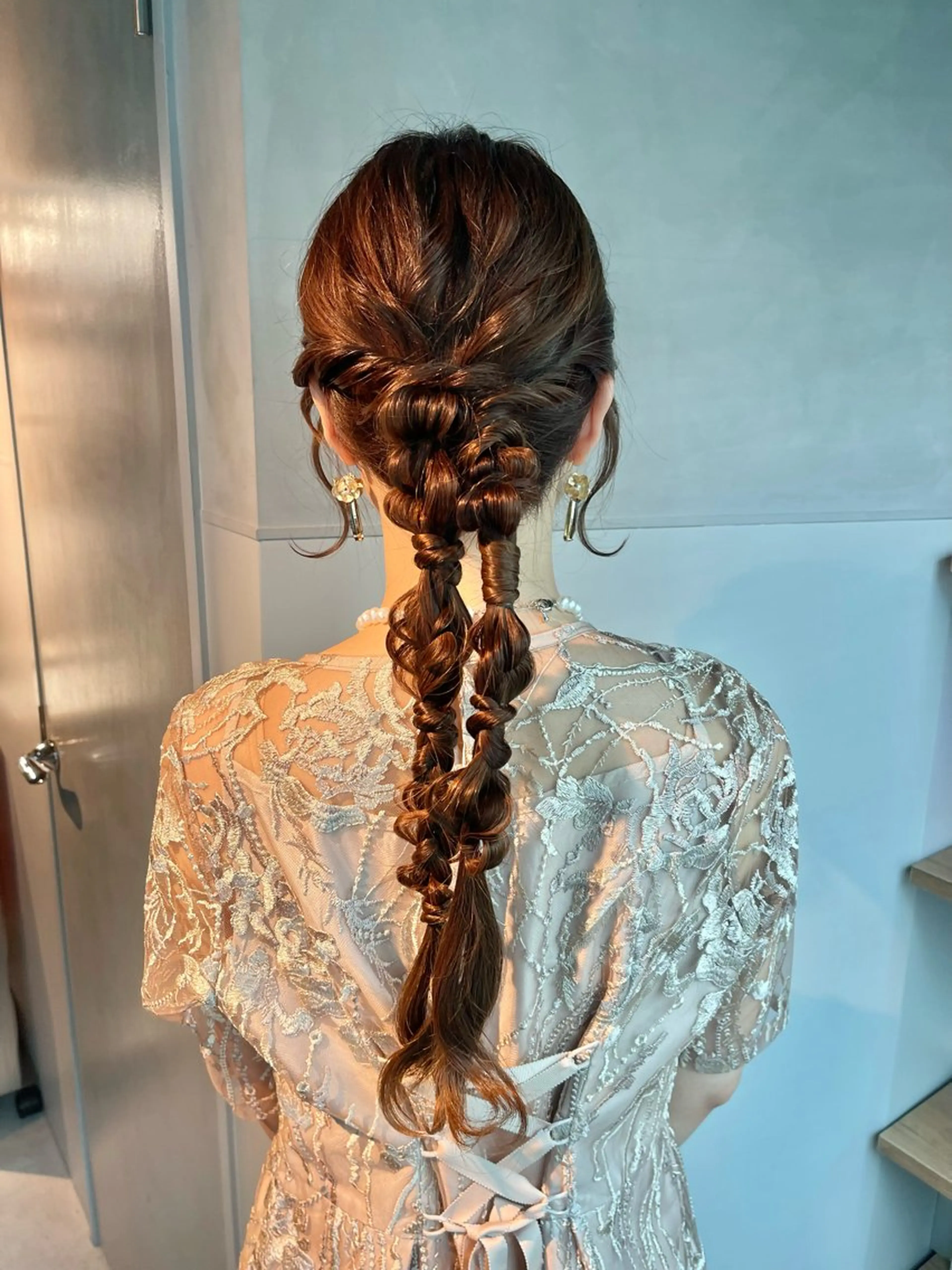 ヘアアレンジ ポニーテール 結婚式・ブライダル 卒業式のヘアスタイル ヘアセット charm《銀座》 ヘアセット/縮毛矯正のヘアスタイル