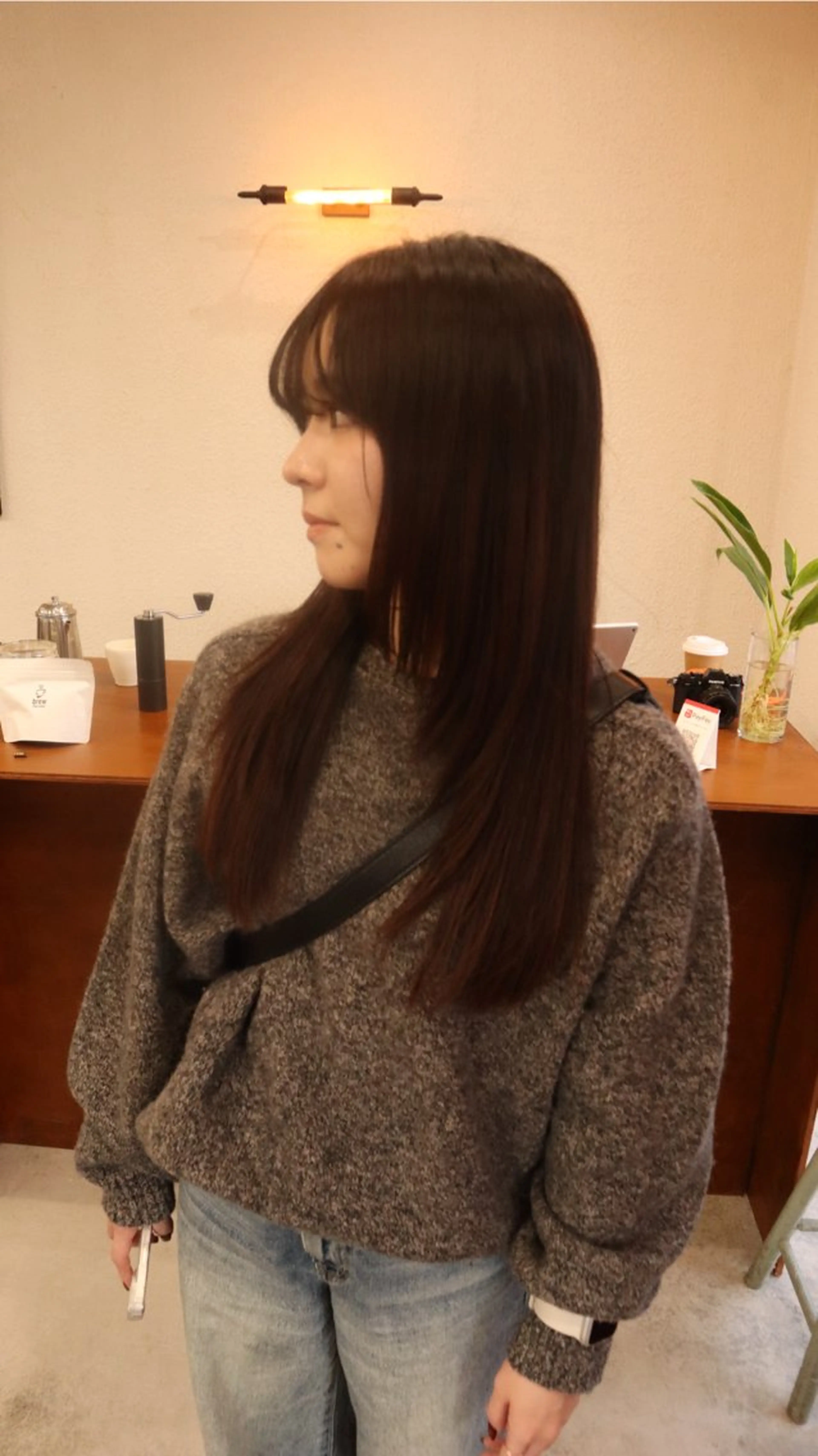 ミディアム カット ヘアカラー トリートメント レイヤー/ボブ/ 透明感カラー/ニワのヘアスタイル