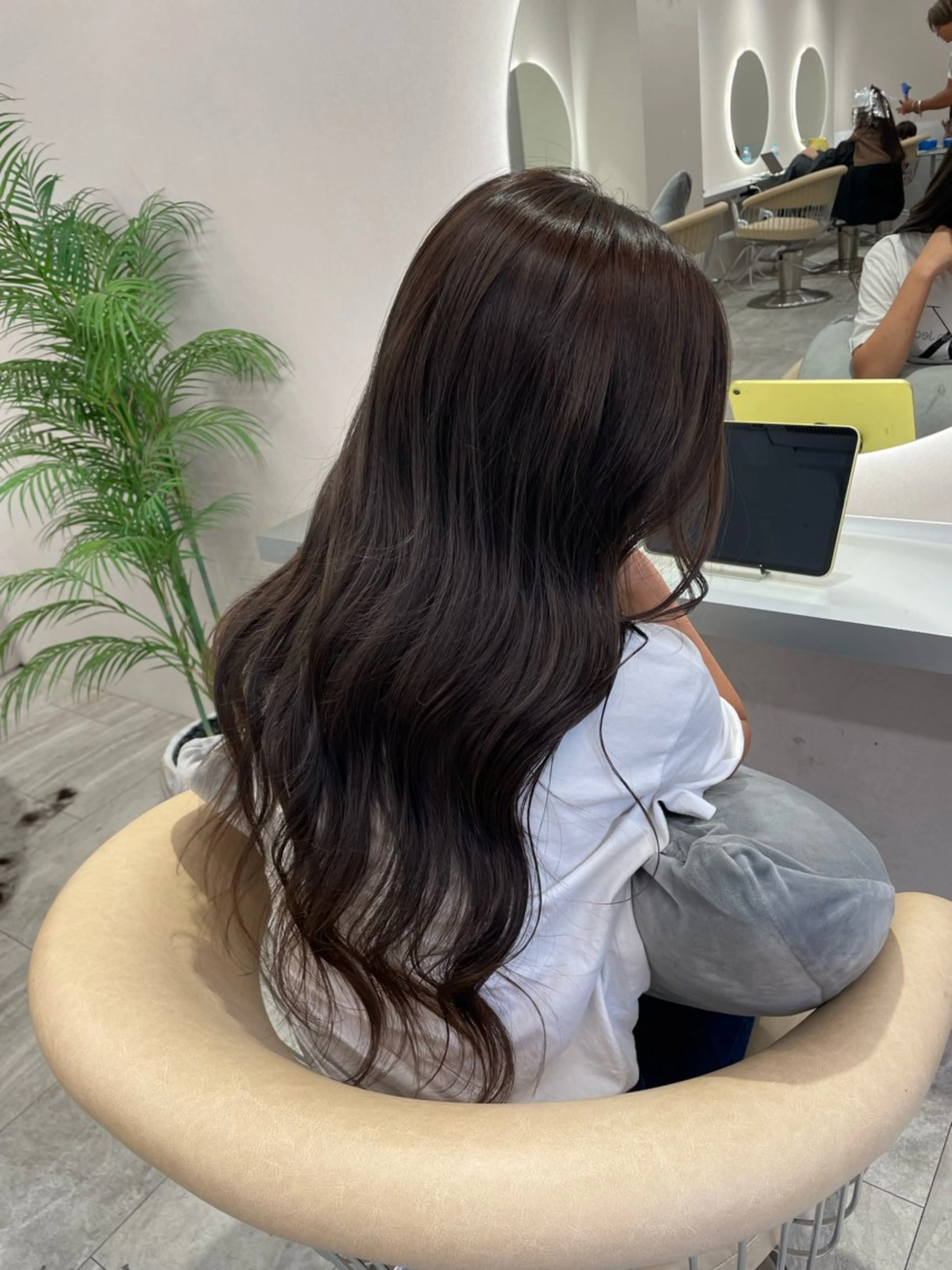 ロング カラー 🩵ツヤツヤ透明感 カラーMIYU🩵のヘアスタイル