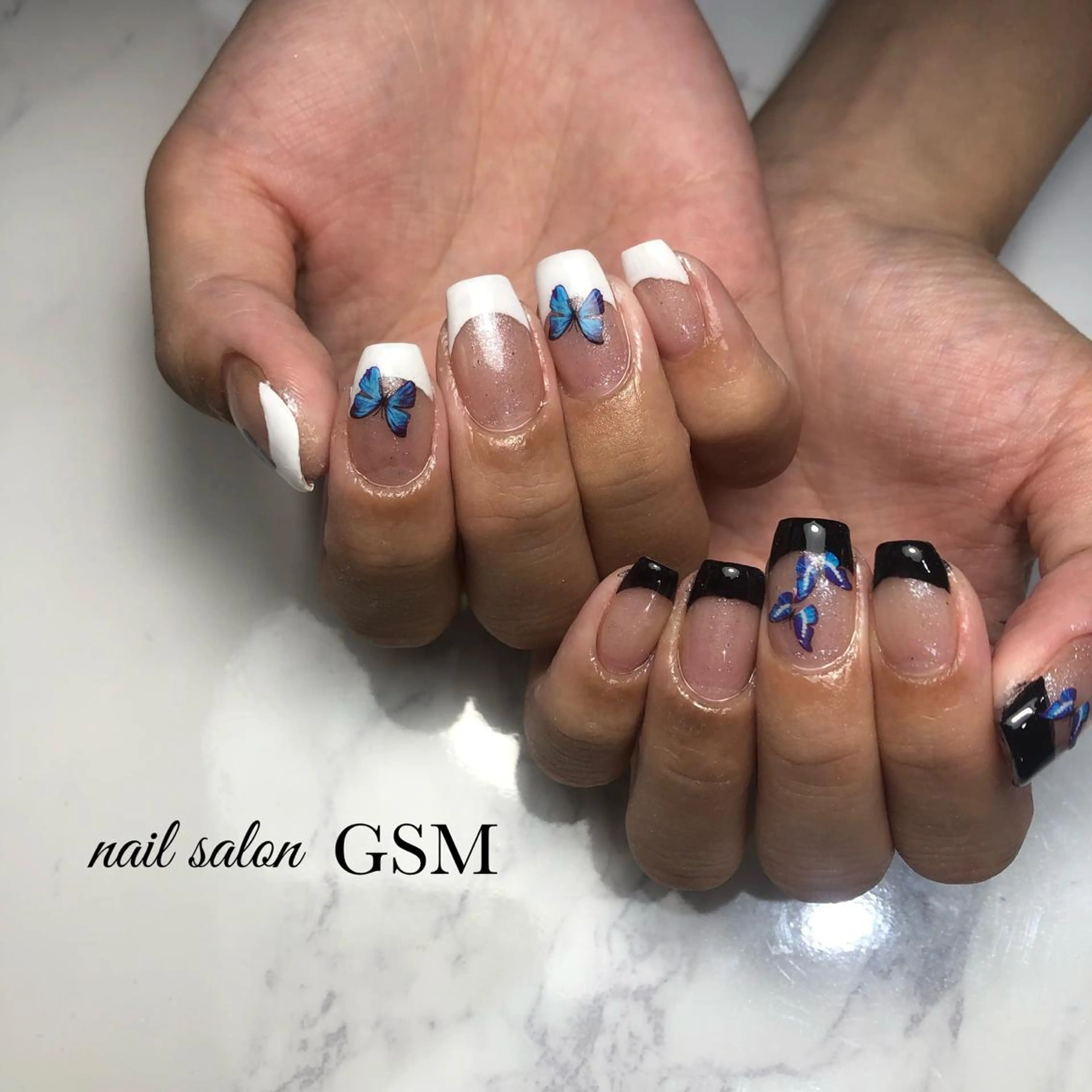 ネイル フレンチネイル ハンドネイル nail salon GSMのネイルデザイン