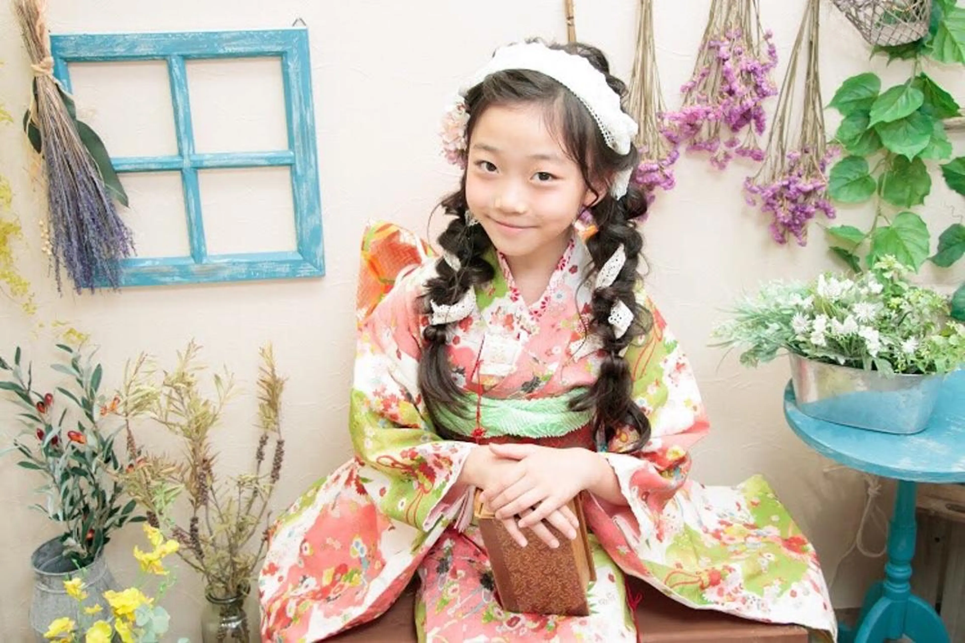 セミロング ヘアアレンジ キッズ 着付け Takagi Nanamiのヘアスタイル