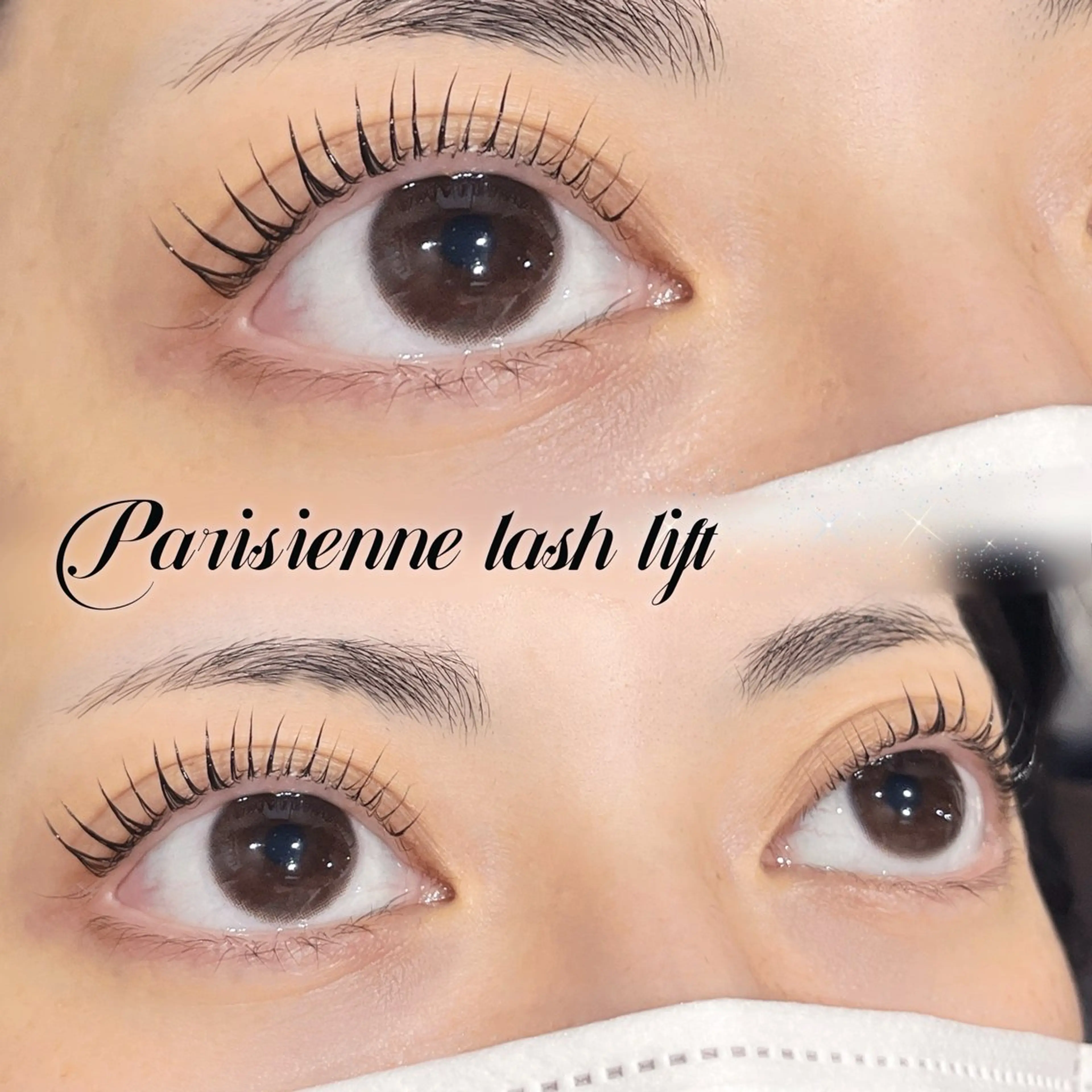 マツエク・マツパ フラットラッシュ 韓国風マツエク パリジェンヌラッシュリフト まつげパーマ 下まつげエクステ マツパ 🎀Rairia eyelash🤍のマツエク・マツパデザイン