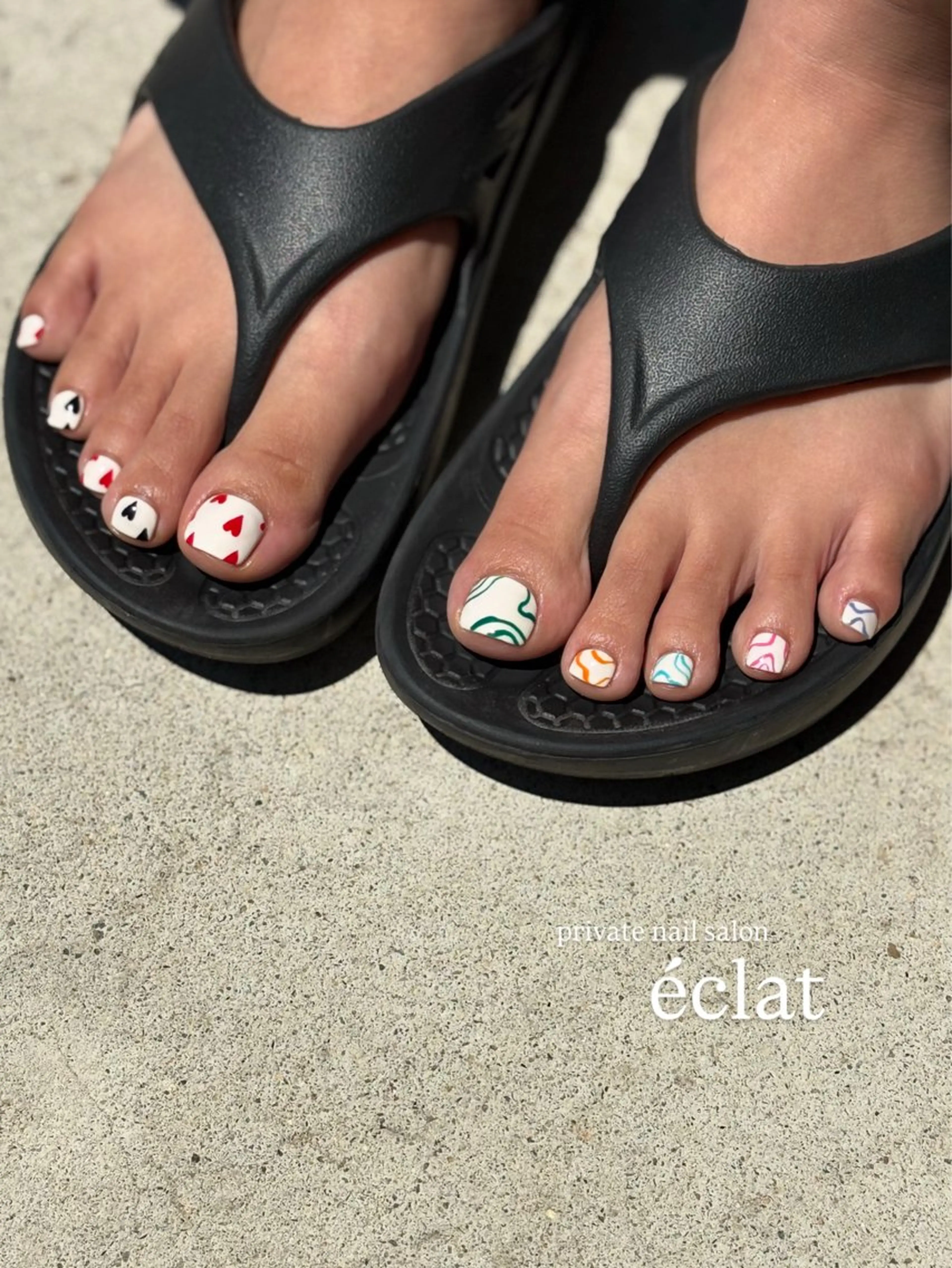 ネイル フットネイル éclat エクラのネイルデザイン