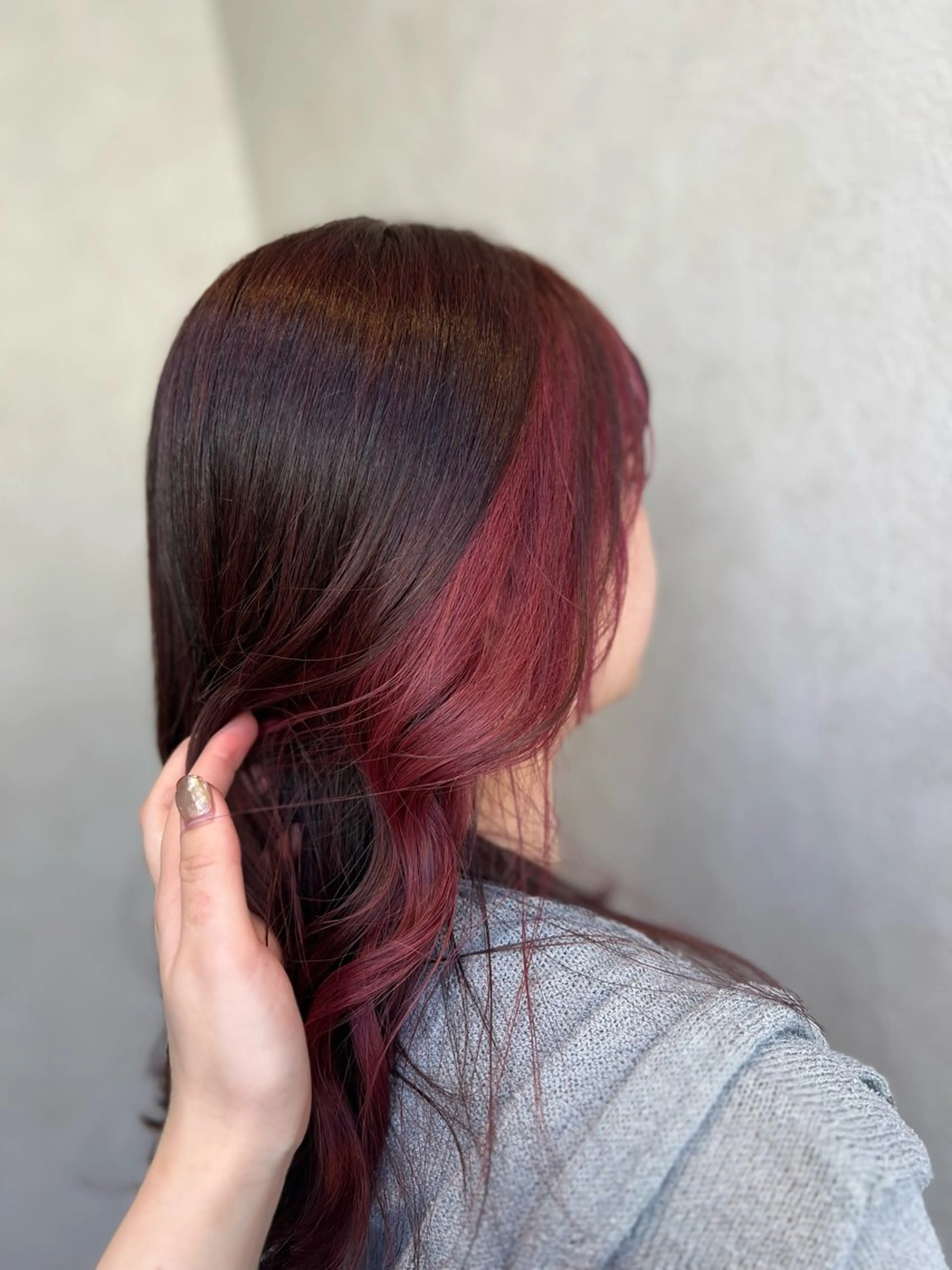 ロング カラー ブラウンカラー ピンクカラー ピンクブラウン ヘアカラー トリートメント "今"だけでない美髪 KOTOMIのヘアスタイル