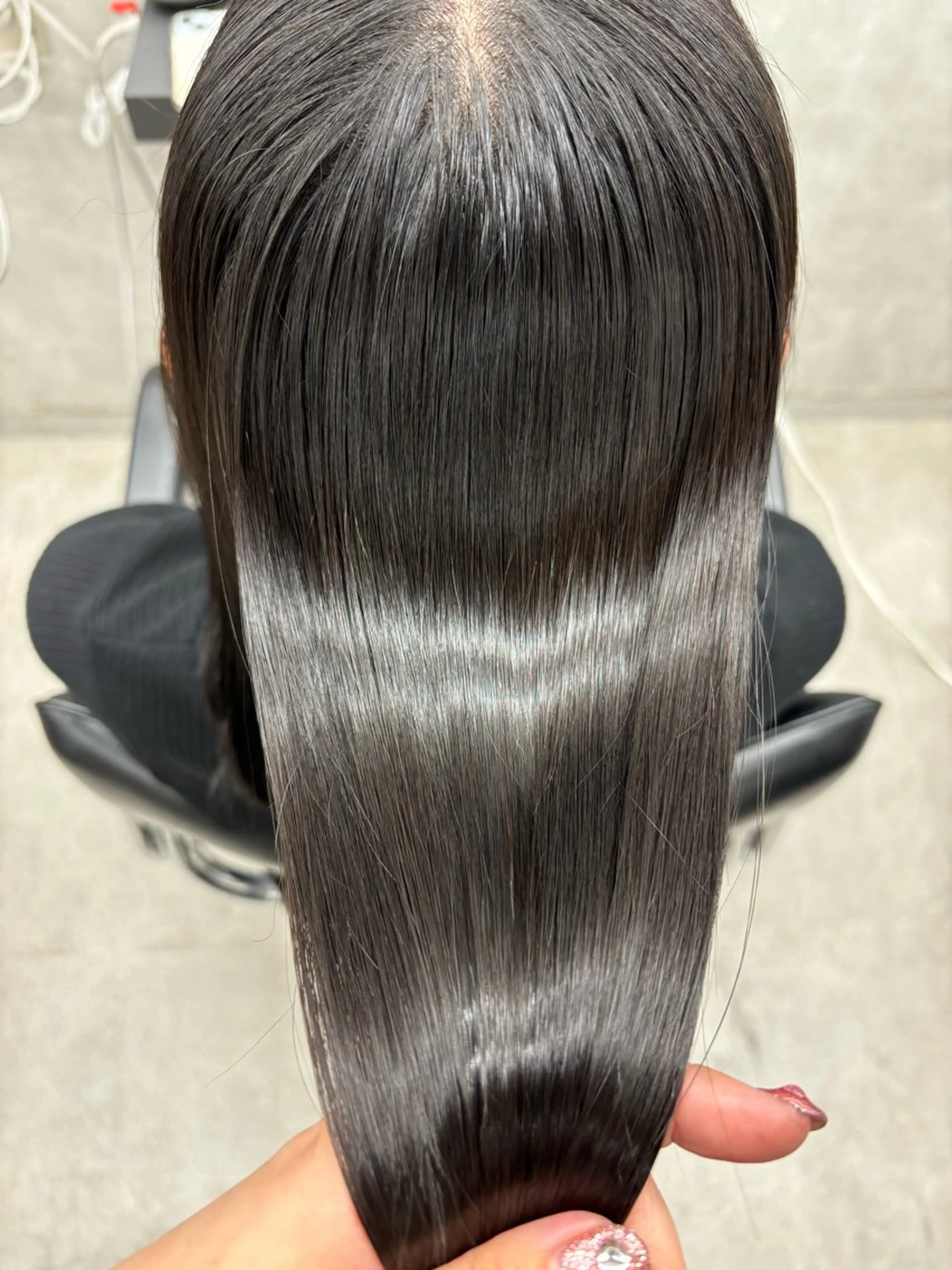 ロング 顔周りカット 伸ばしかけ 髪質改善 韓国風ヘア 縮毛矯正 すぐ巻ける縮毛矯正 🍀勝倉　麗のヘアスタイル