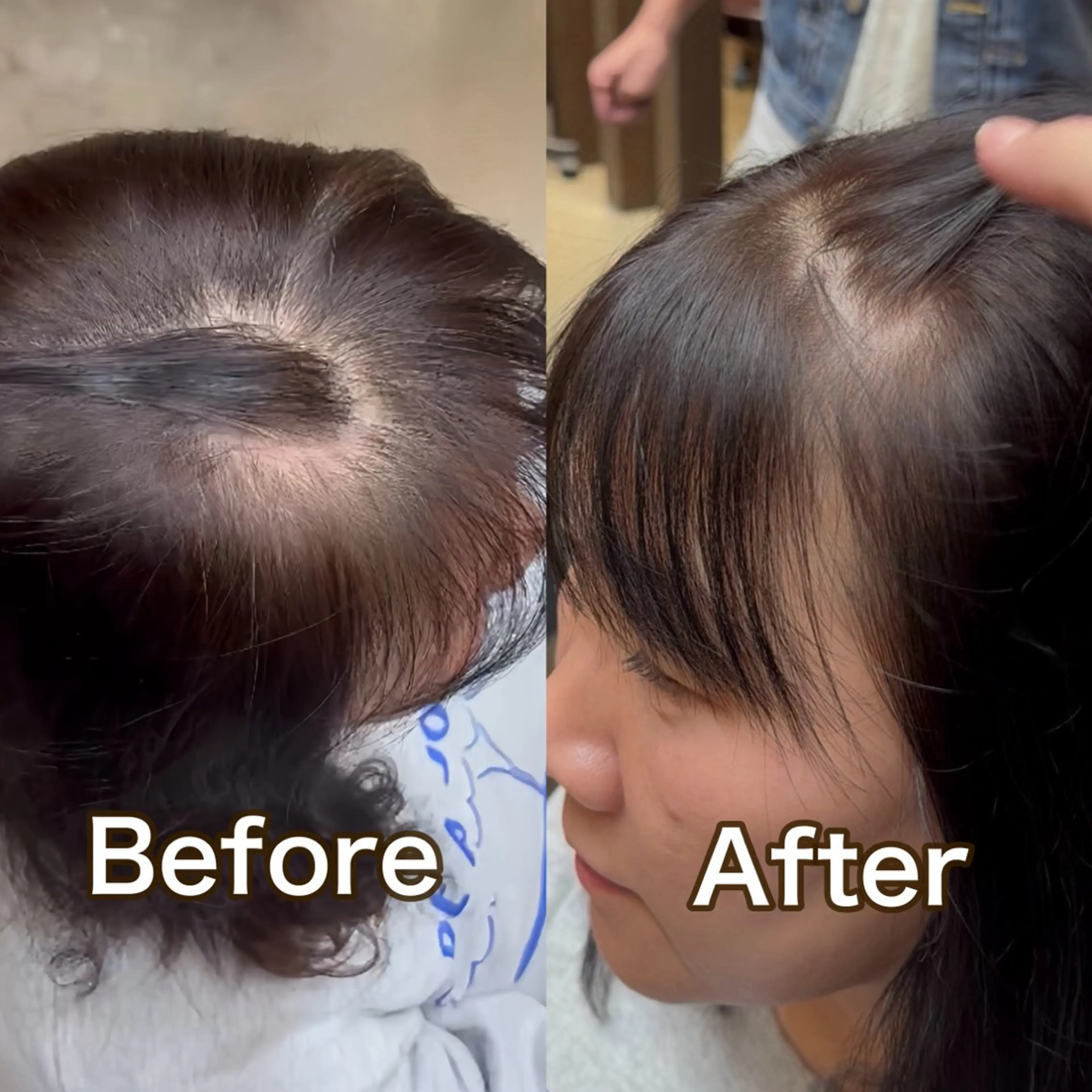 ミディアム カット ヘアカラー トリートメント 白髪ぼかし特化/ 髪質改善/ハクのヘアスタイル