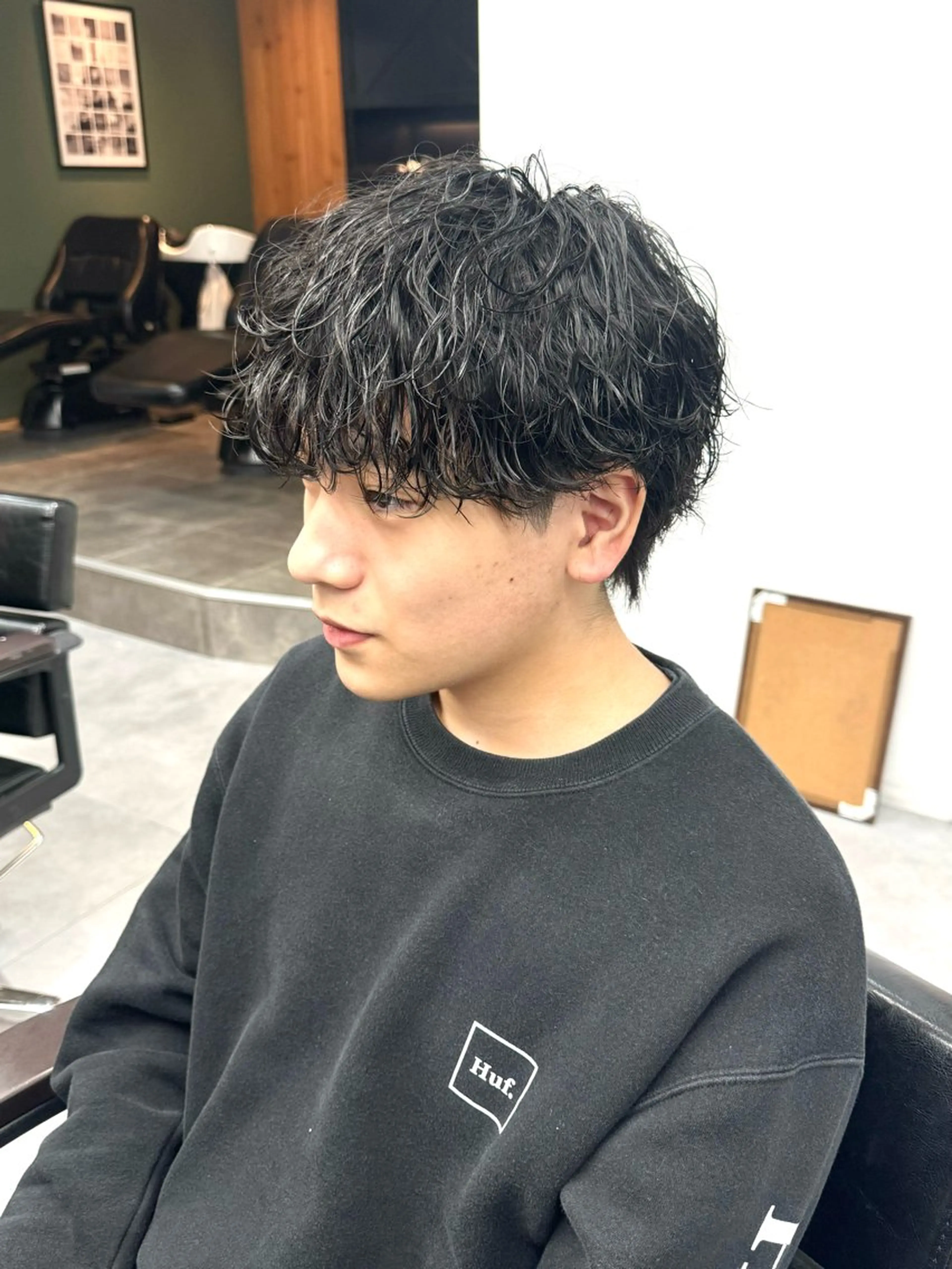 パーマ メンズ メンズパーマ 波巻きパーマ スパイラルパーマ シャドウパーマ/ 波巻パーマYu-Kiのヘアスタイル