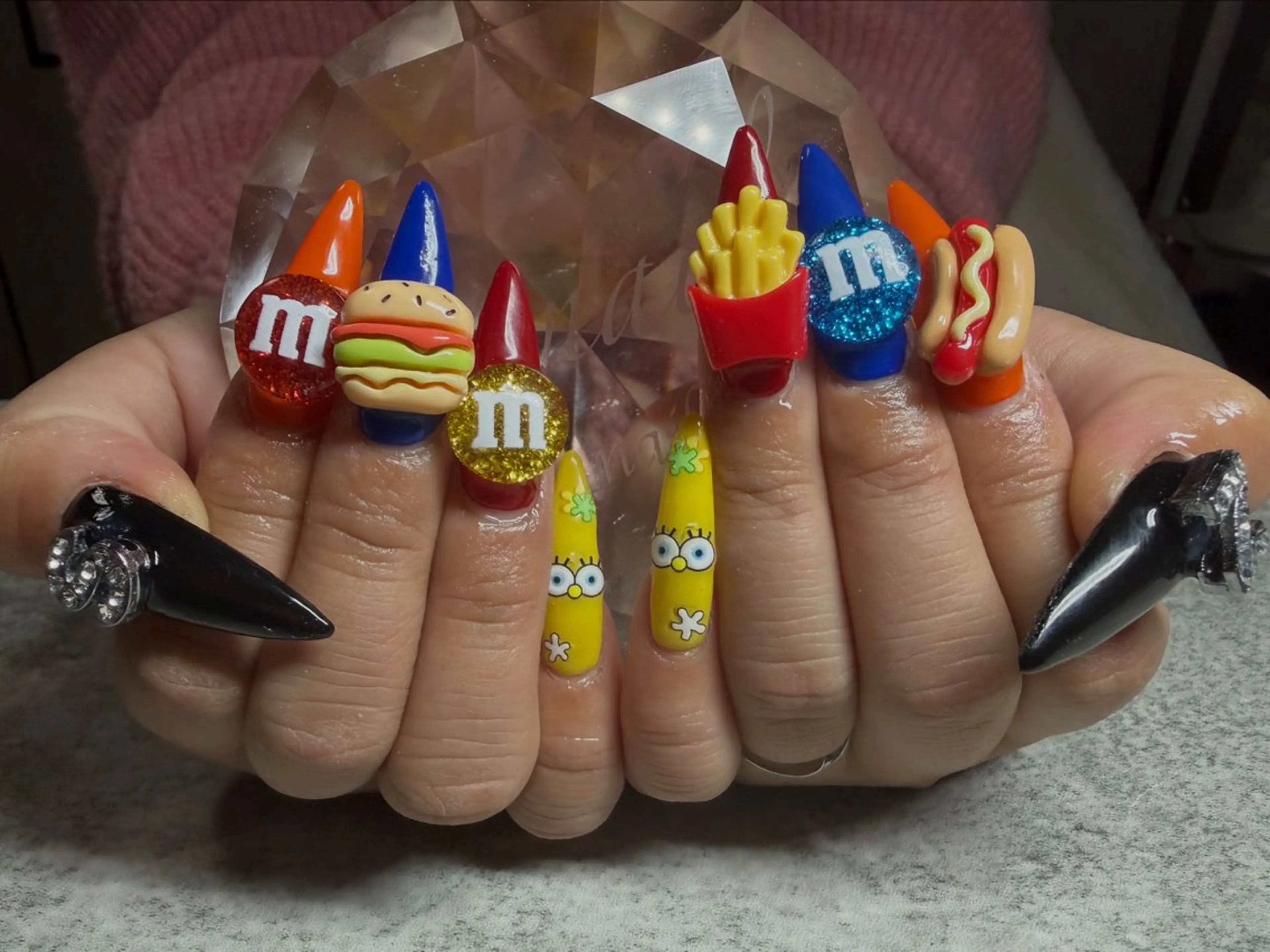 ネイル 持ち込み ネイルチップ 佐野 愛美のネイルデザイン