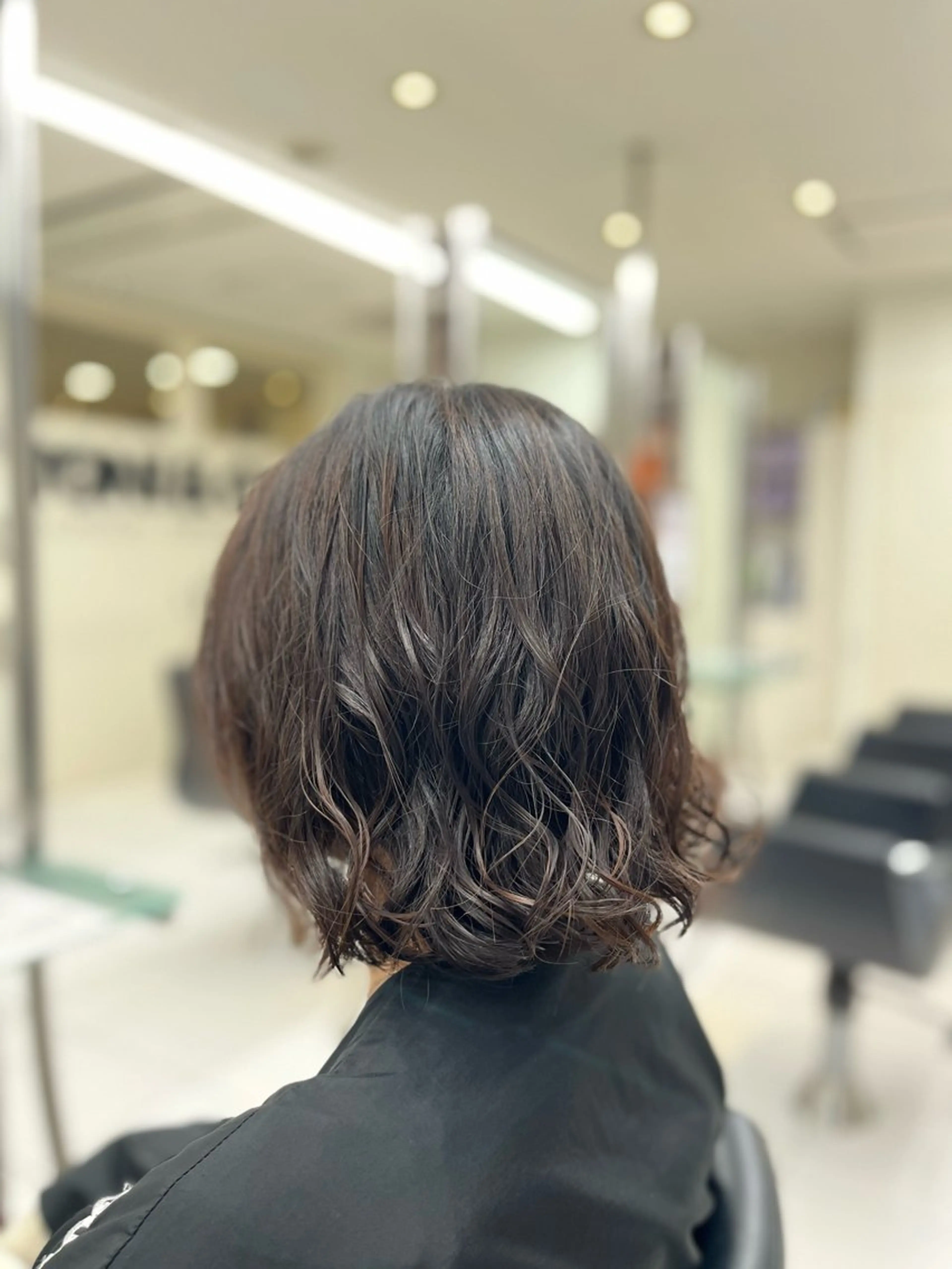 ミディアム パーマ 小野 達己のヘアスタイル