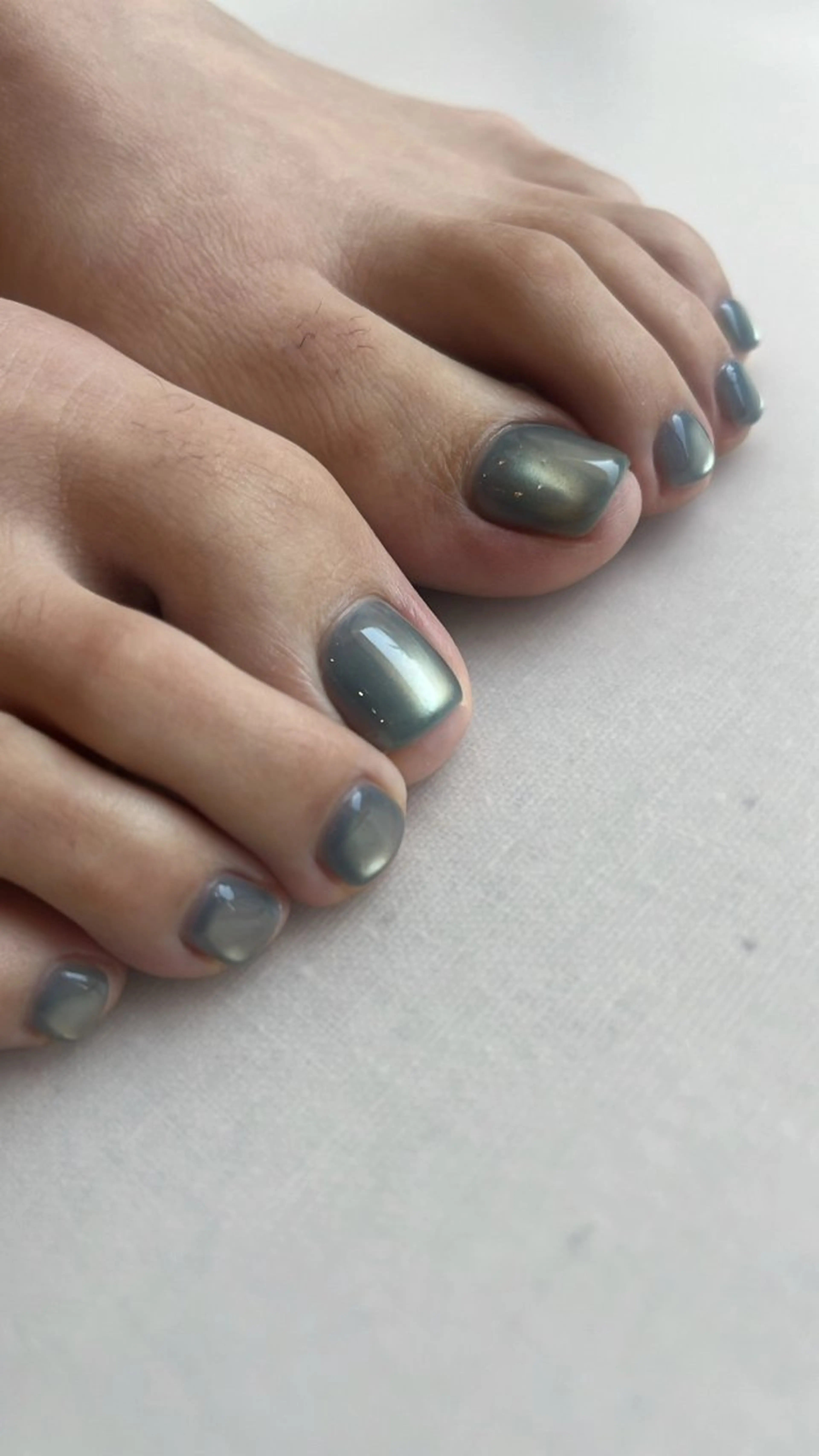 ネイル フットネイル マグネットネイル マグネットワンカラー ワンカラーネイル naru .のネイルデザイン