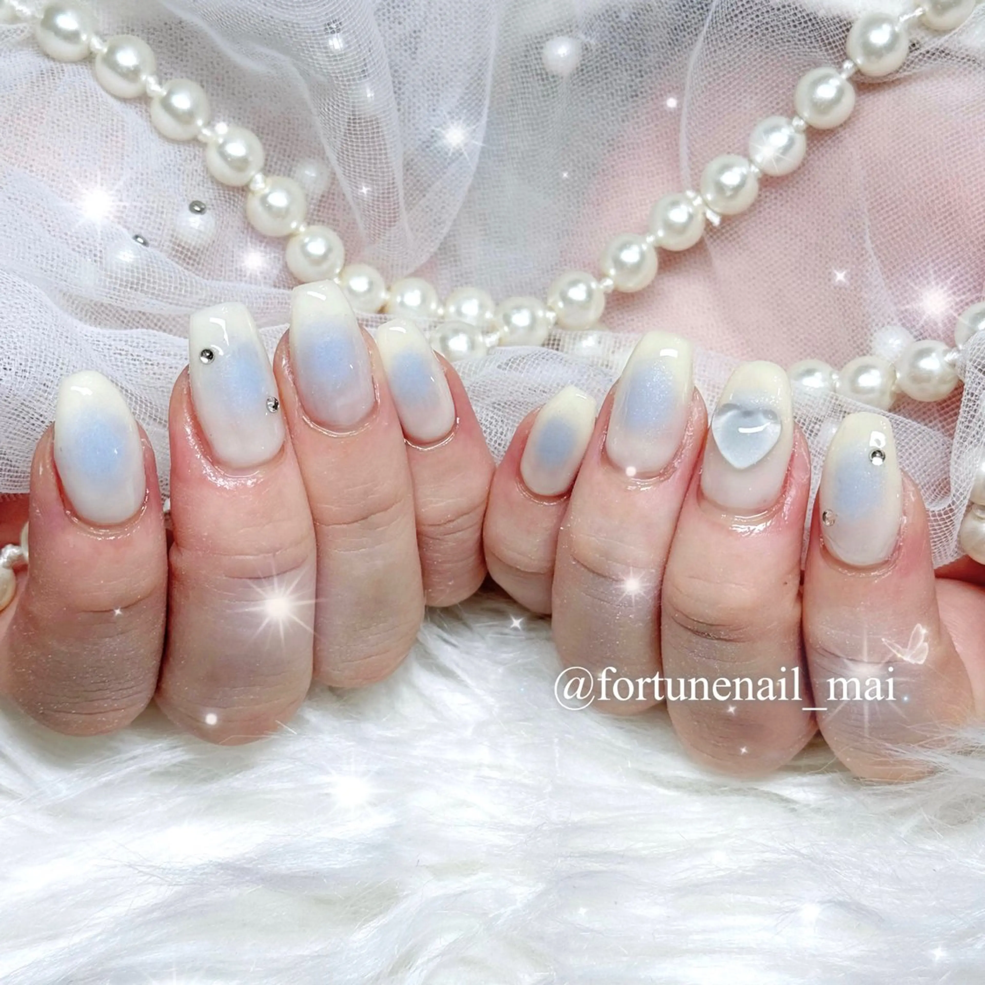 ネイル チークネイル ハンドネイル 🎀Mai 🎀✩.*のネイルデザイン