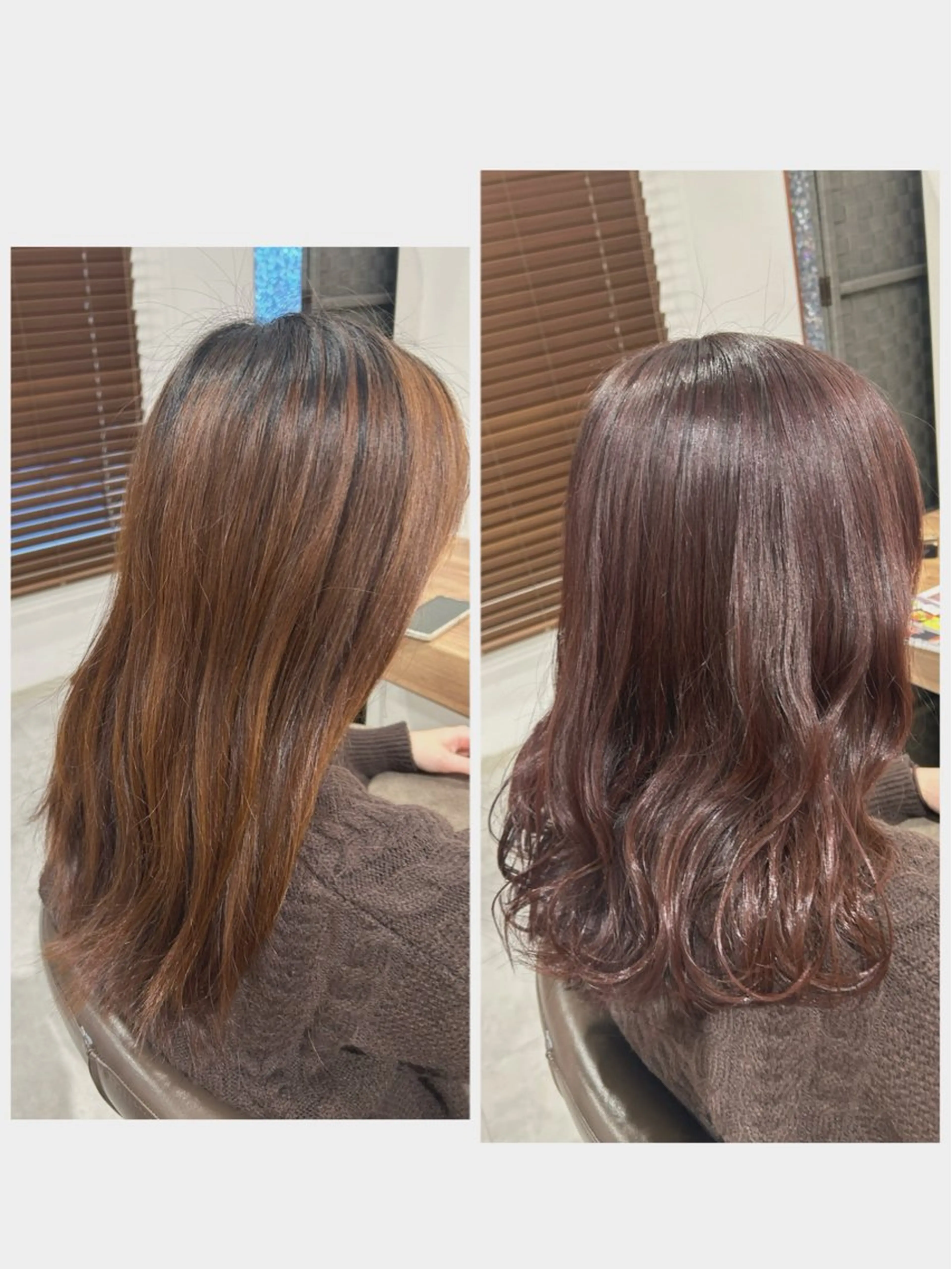 セミロング カラー 山越 美裕樹のヘアスタイル