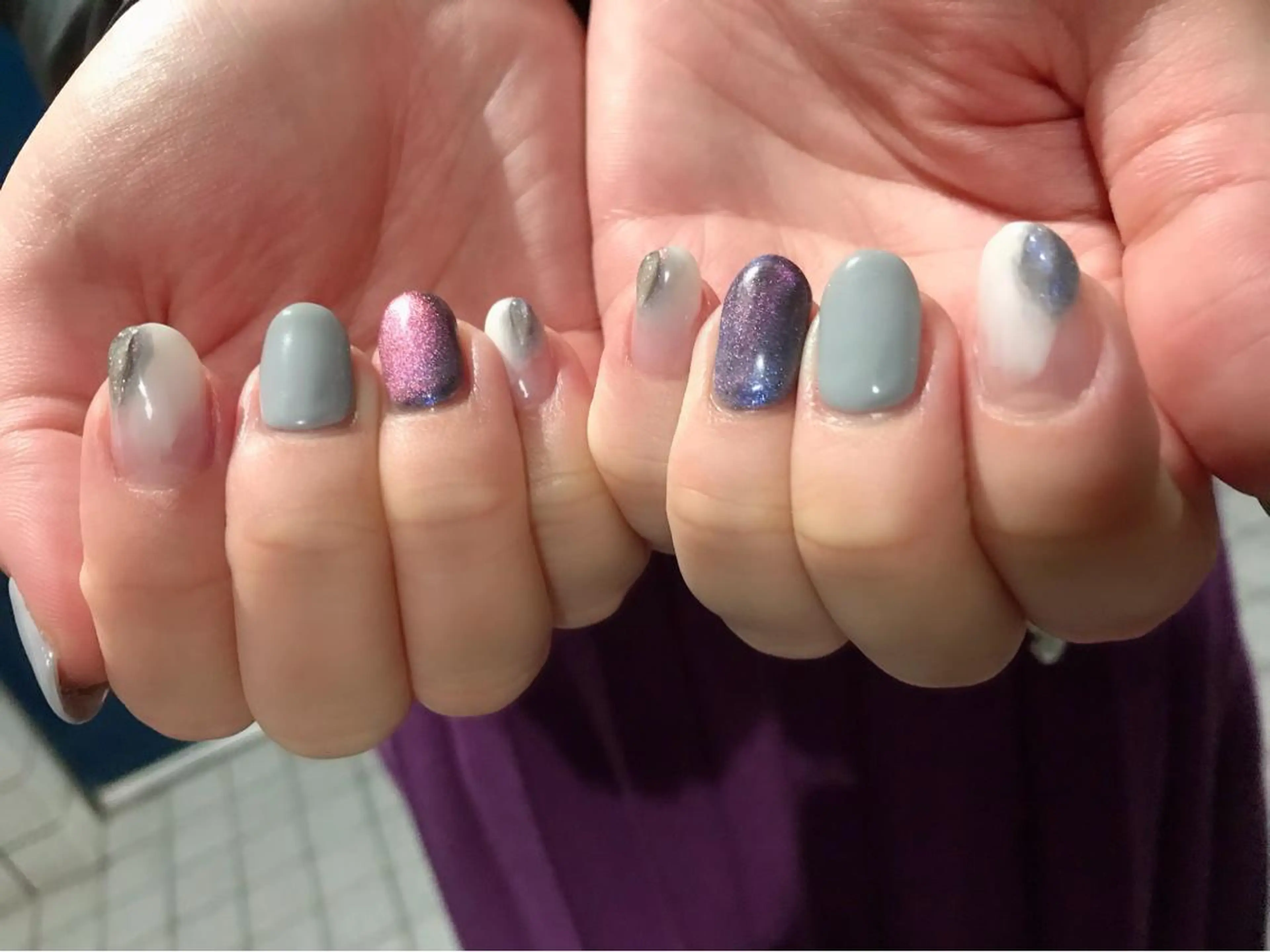 ネイル ジェルネイル マグネットネイル kikinail 溝の口のネイルデザイン