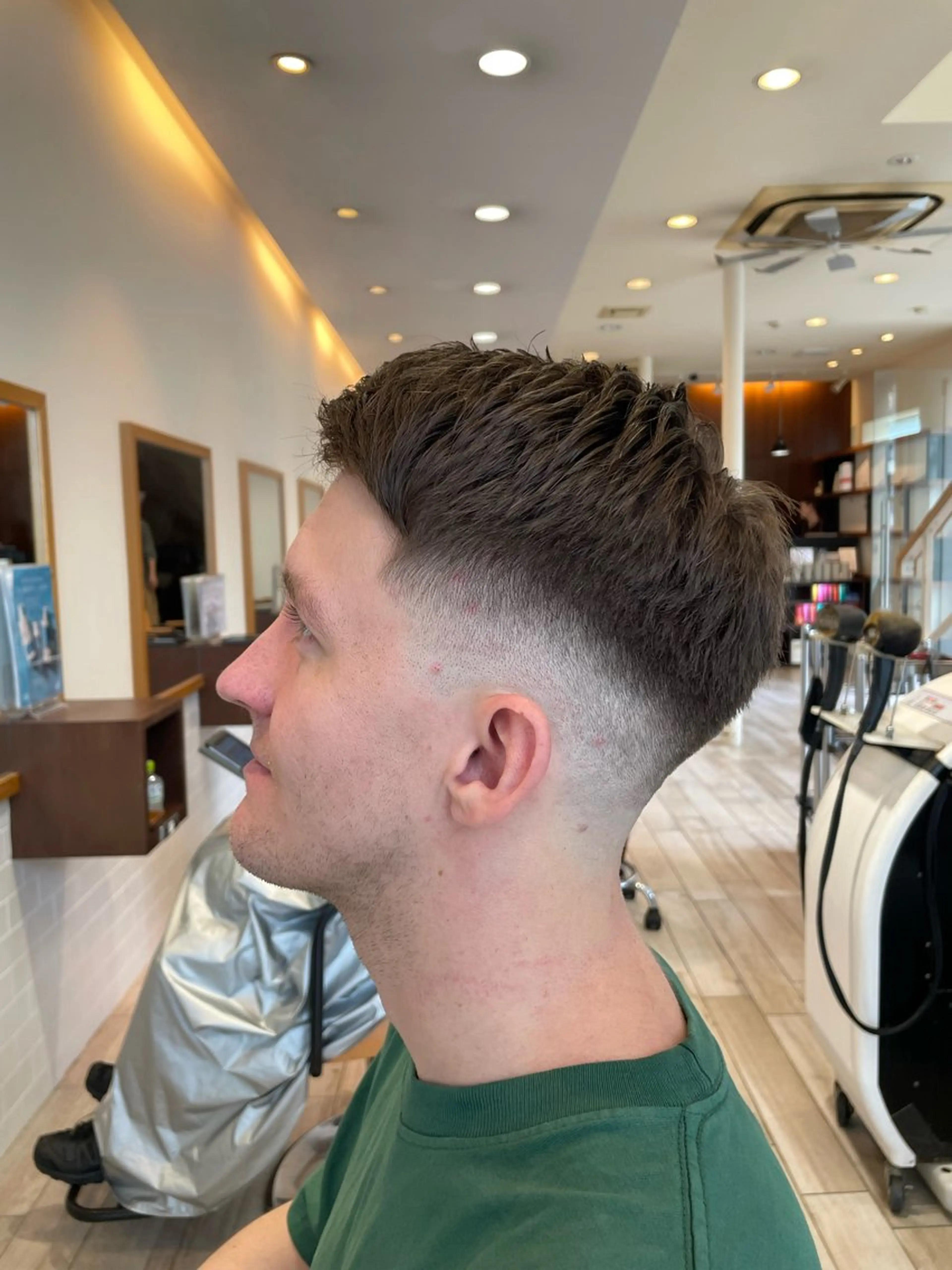 ショート メンズ フェードカット スキンフェード パーマ/フェード🔥 佐々木波人のヘアスタイル