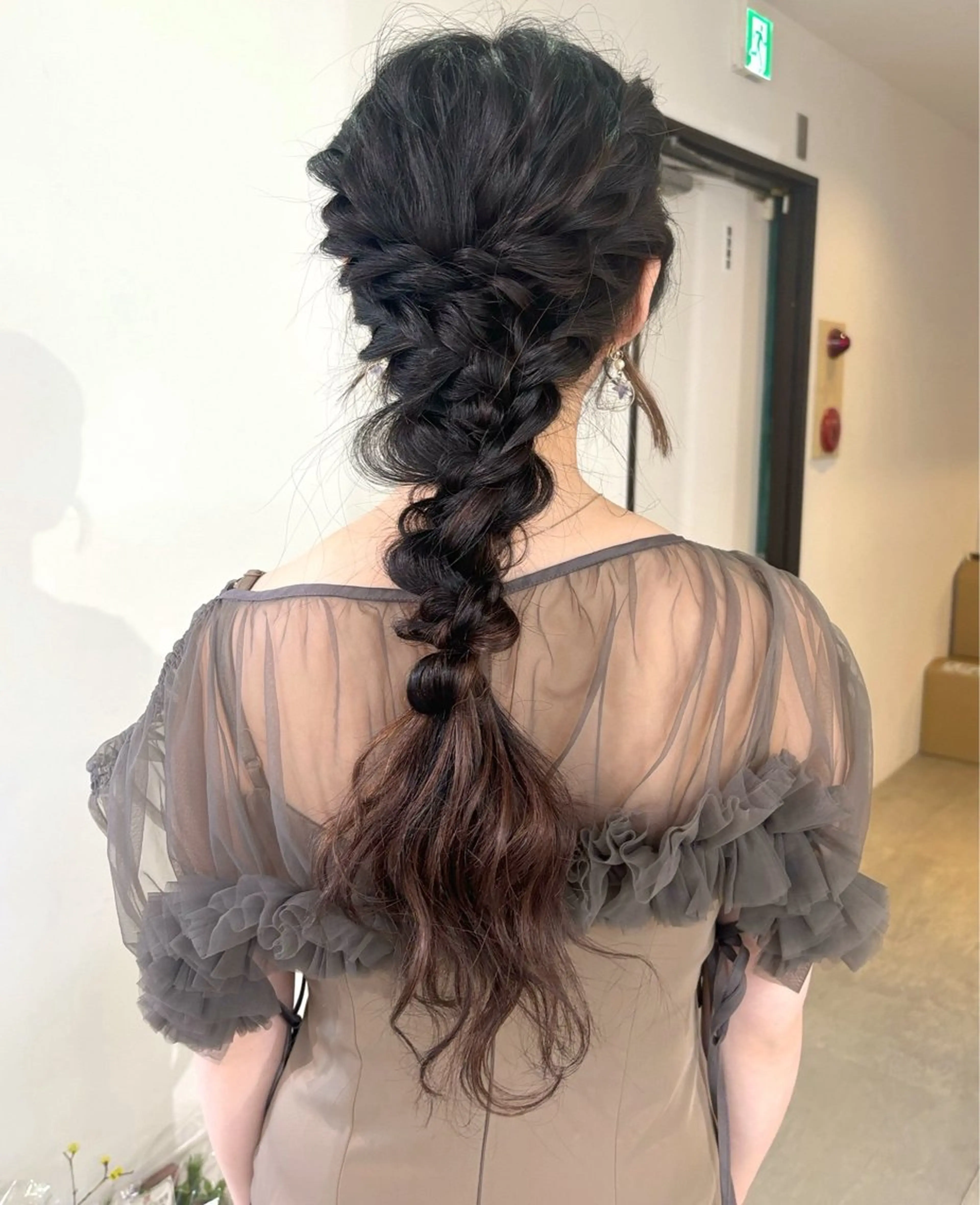 ヘアアレンジ 結婚式・ブライダル 卒業式のヘアスタイル ヘアセット mizuki/ピンク ベージュ.レイヤーのヘアスタイル