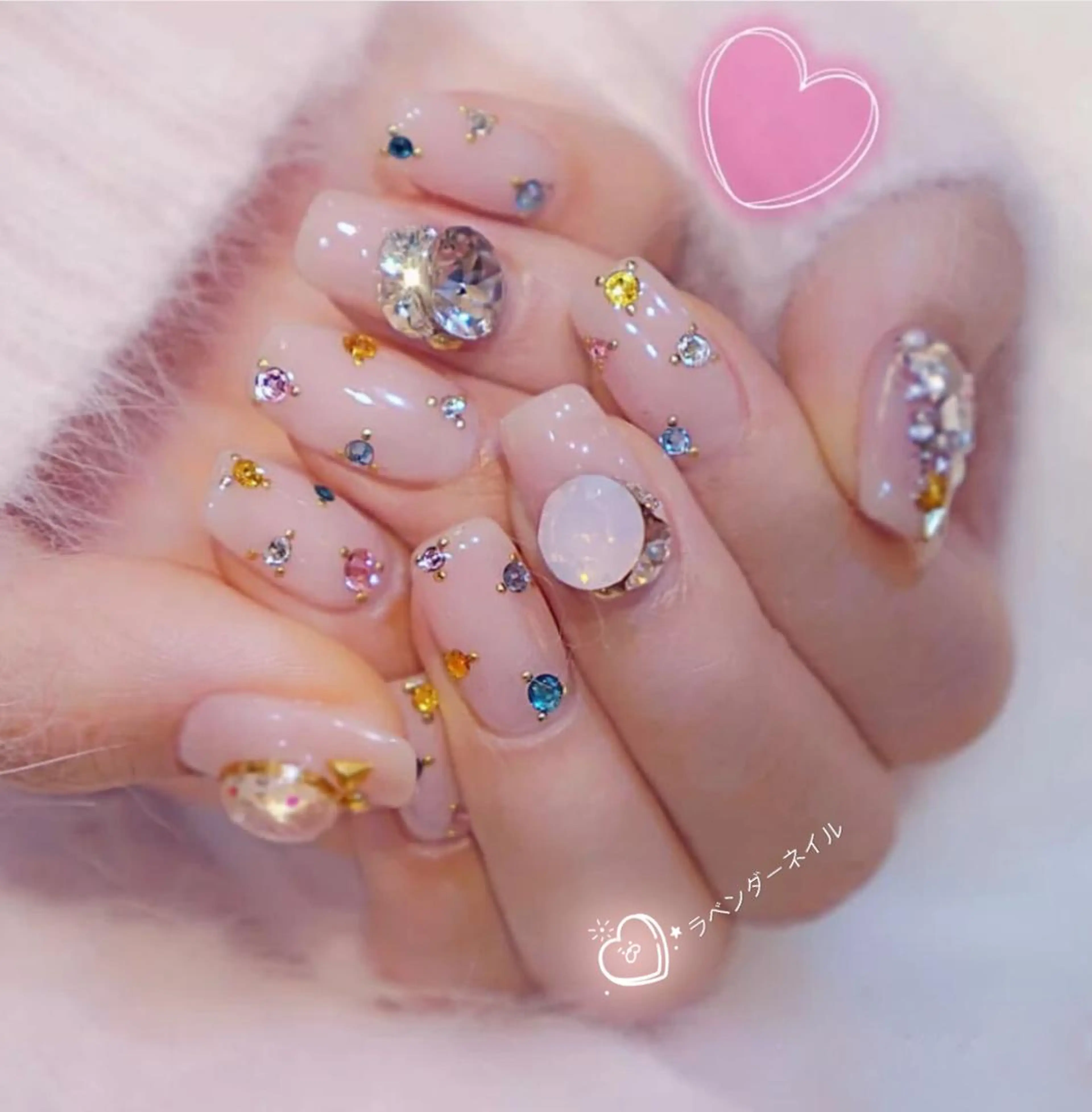 ネイル ラベンダー💖日暮里 ルル💖ネイルのネイルデザイン