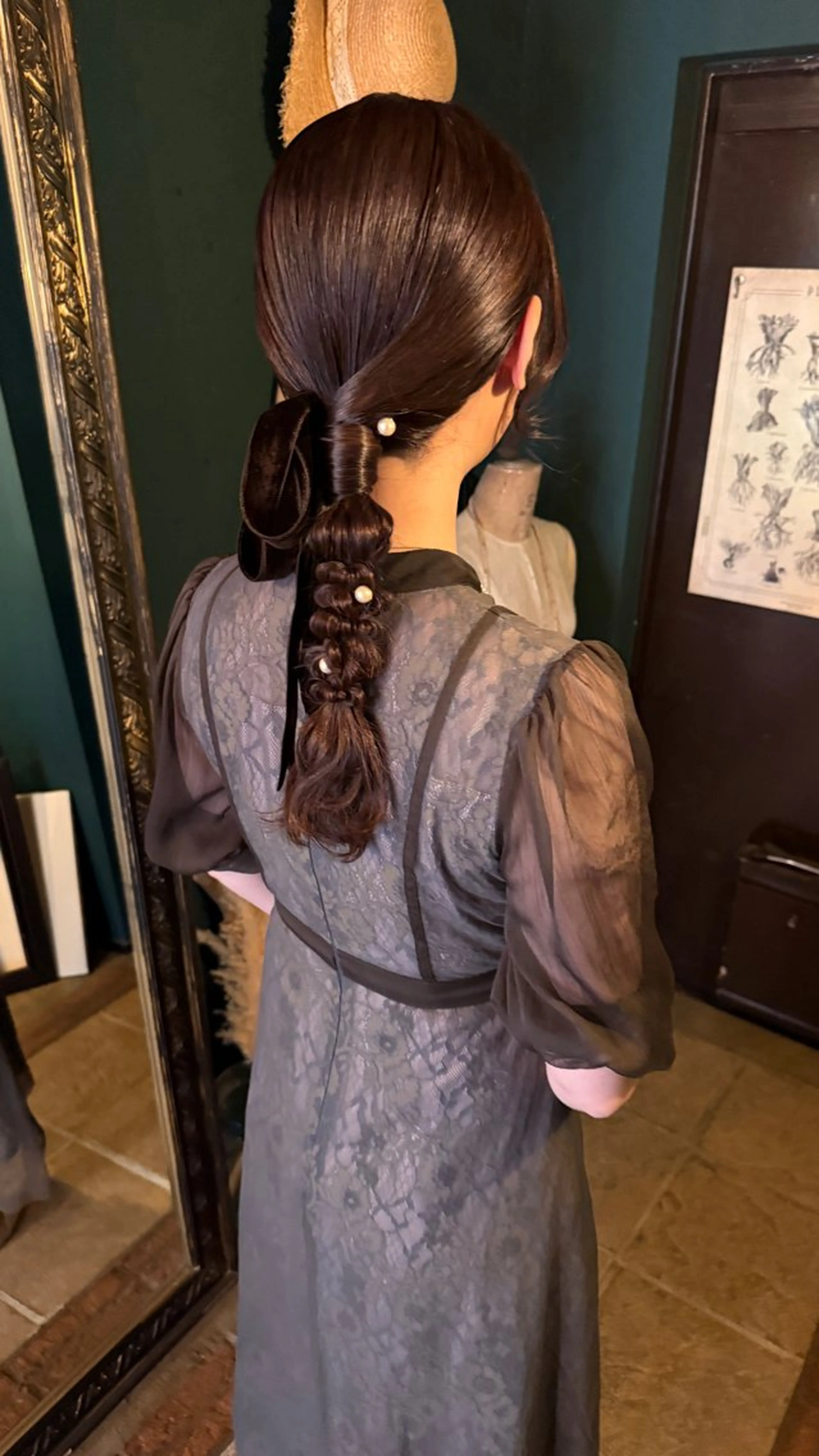 セミロング ヘアアレンジ 仲村 真里奈のヘアスタイル