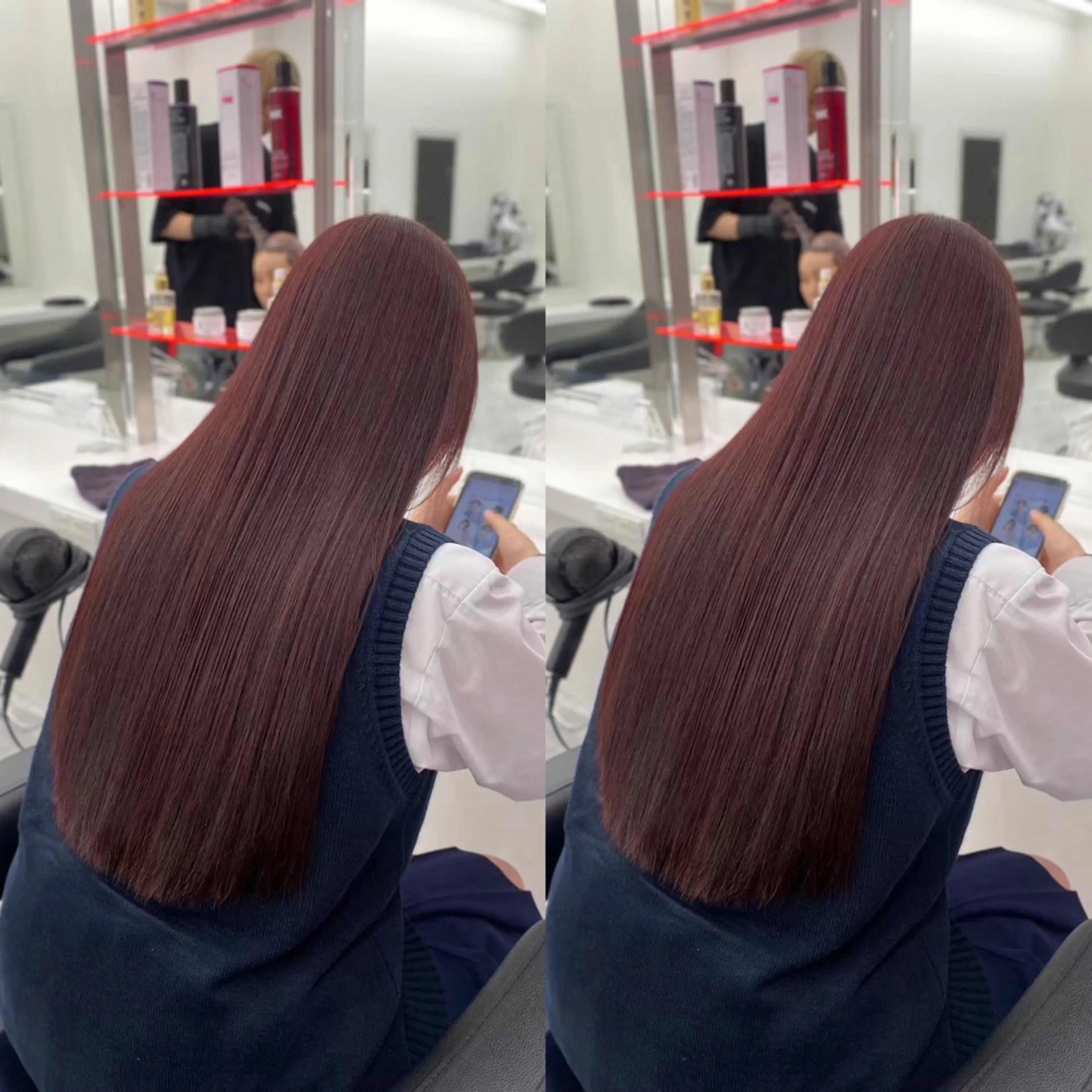 ロング まろっと艶感ブラウン ベージュ🤍まなかのヘアスタイル