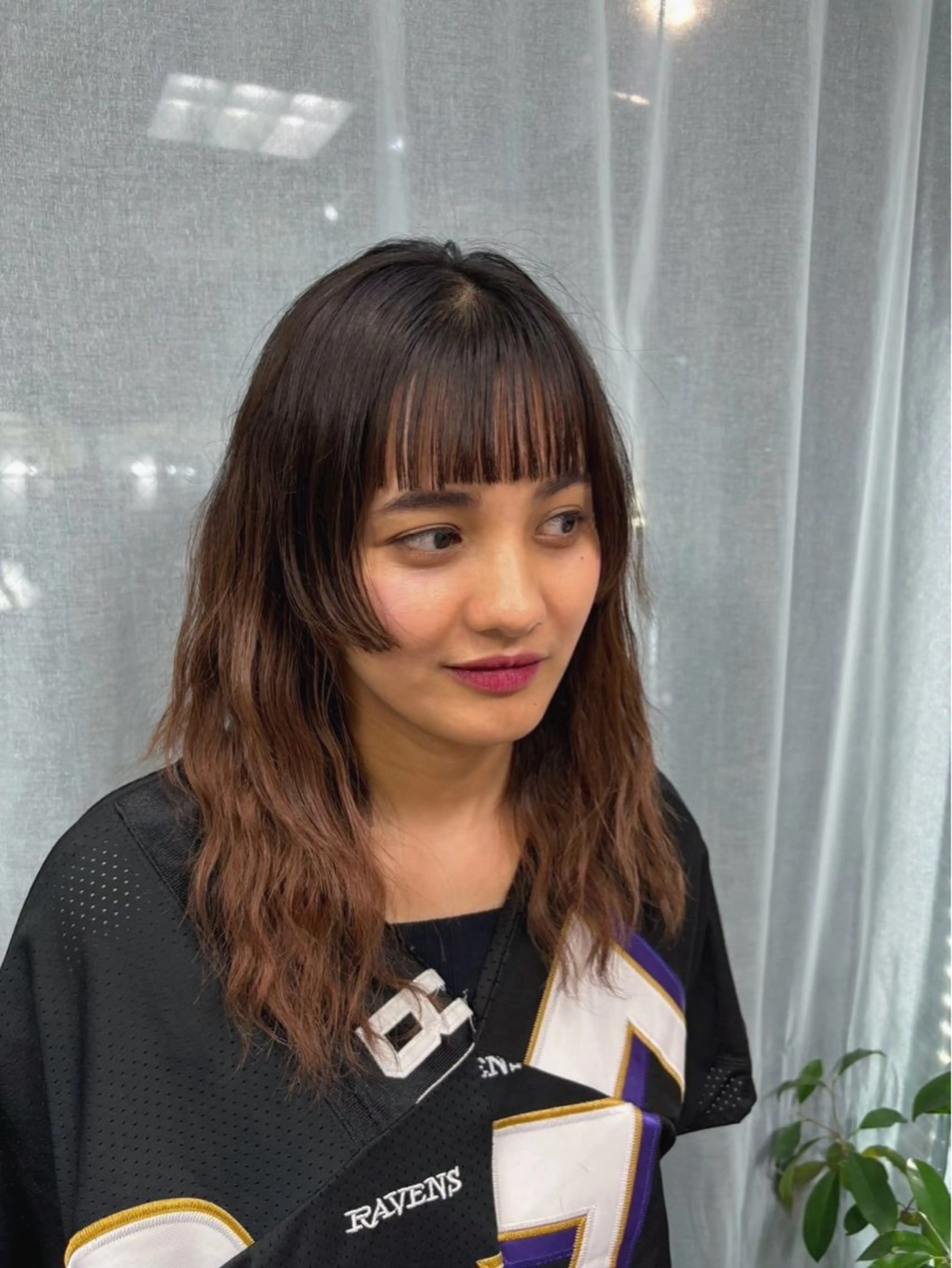 ミディアム 顔周りカット 個室サロン🌼万希 ヘアケア/ヘッドスパのヘアスタイル