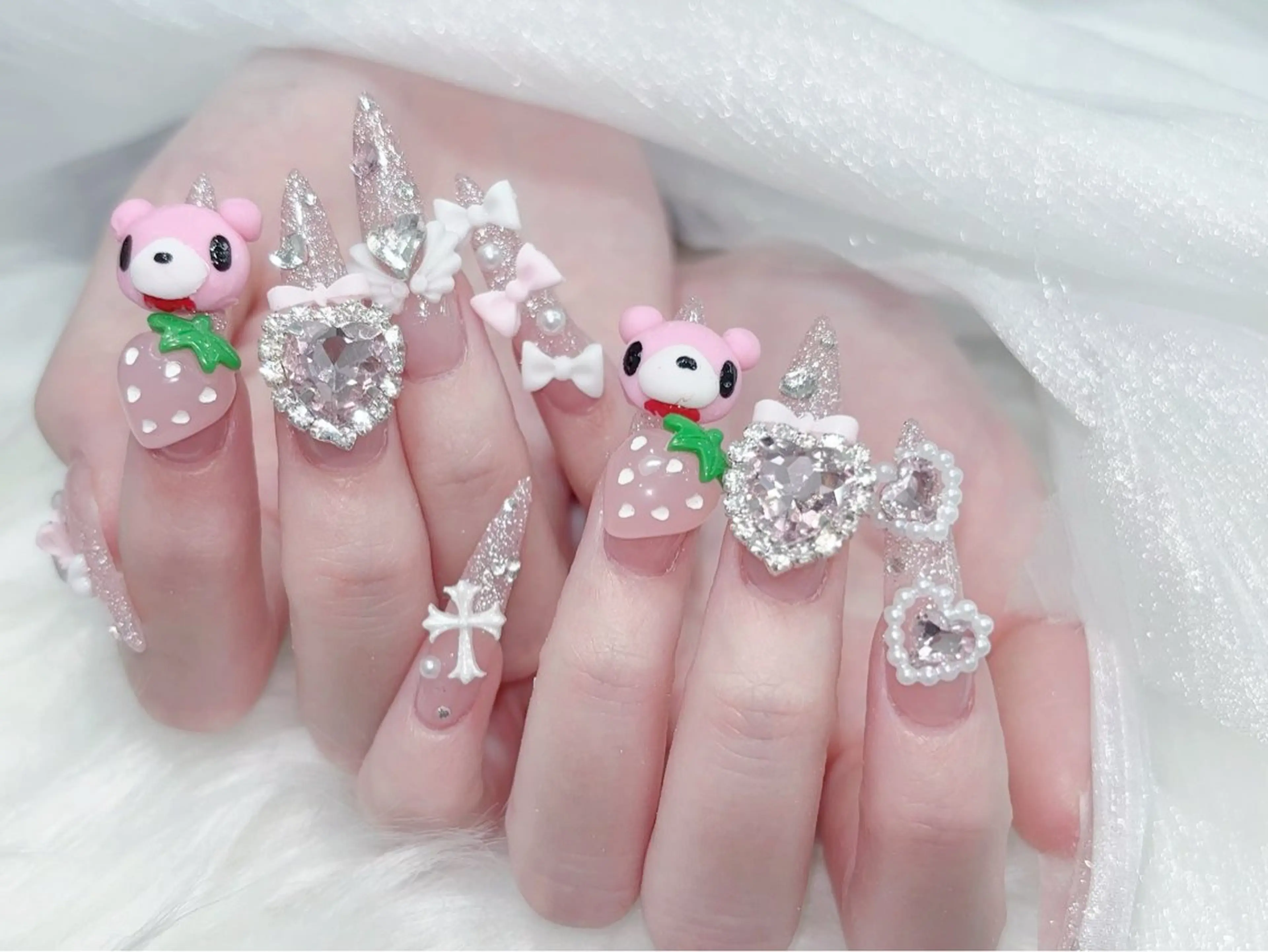 ネイル ハンドネイル MoMoA Nail ネイル長さ出し専門店のネイルデザイン