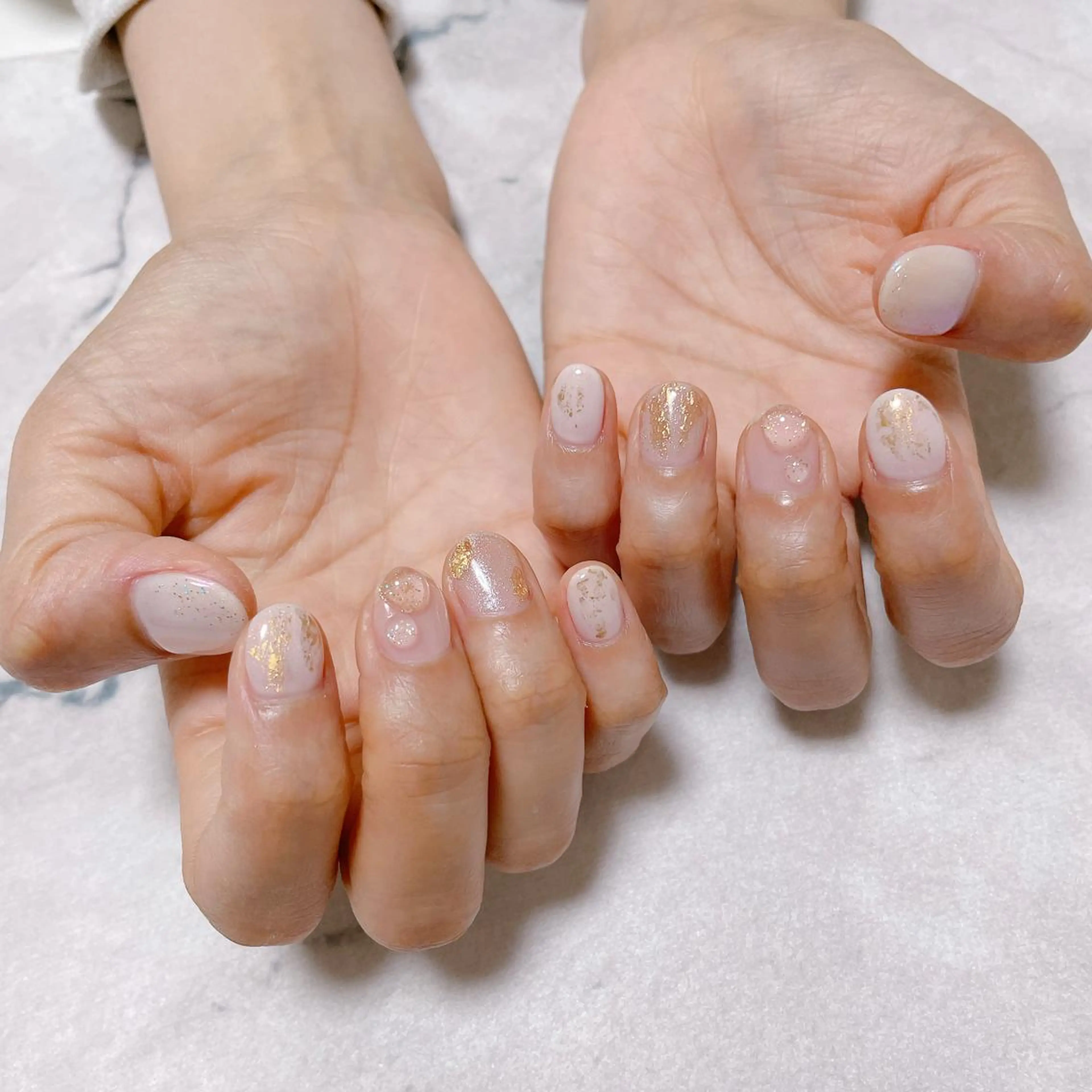 ネイル ニュアンスネイル ブライダルネイル ハンドネイル Jeremy ♡ HARUKAのネイルデザイン