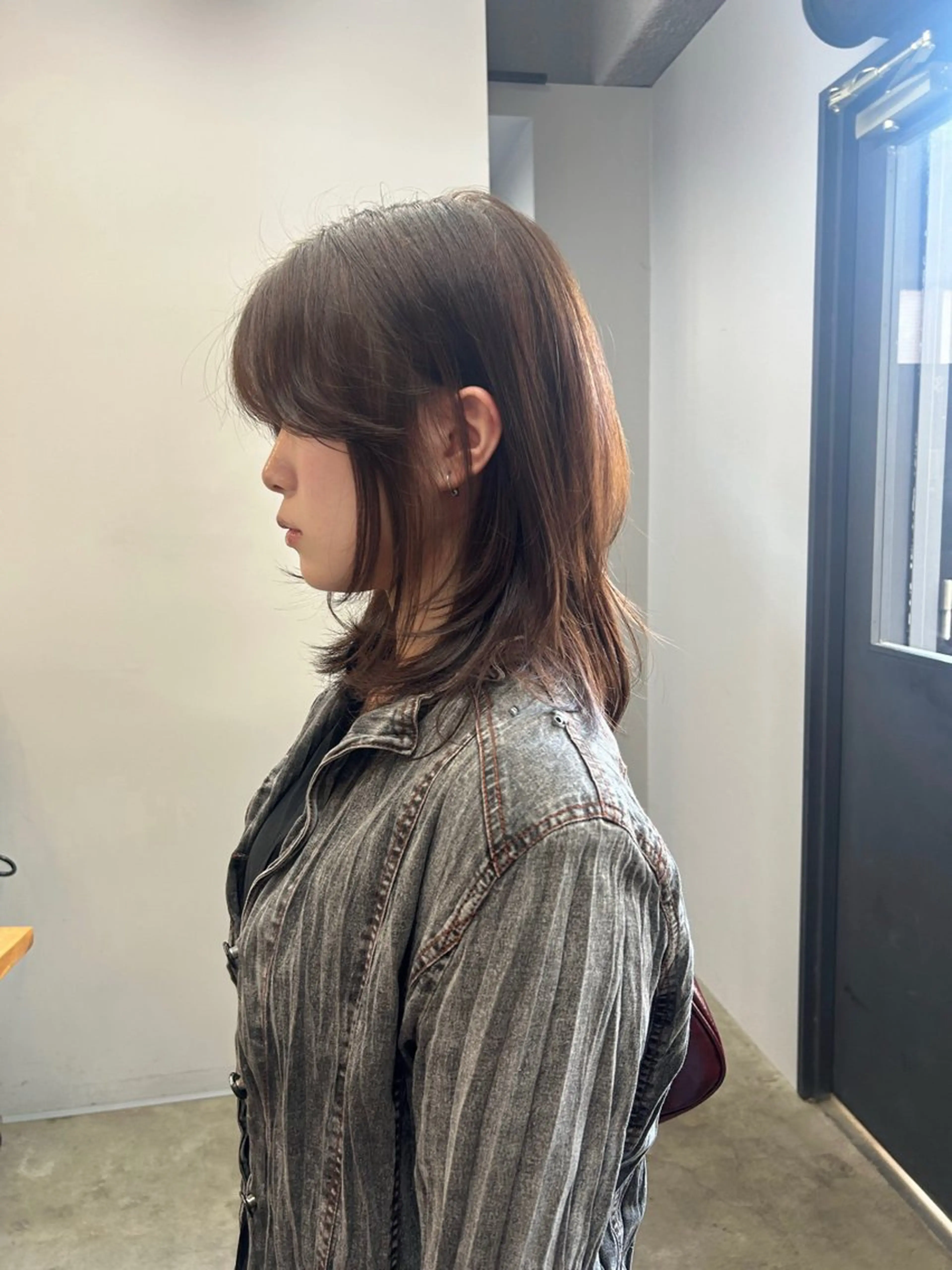 ミディアム カット ヘアカラー トリートメント ラフで可愛いヘア 🐈‍⬛Rukaのヘアスタイル