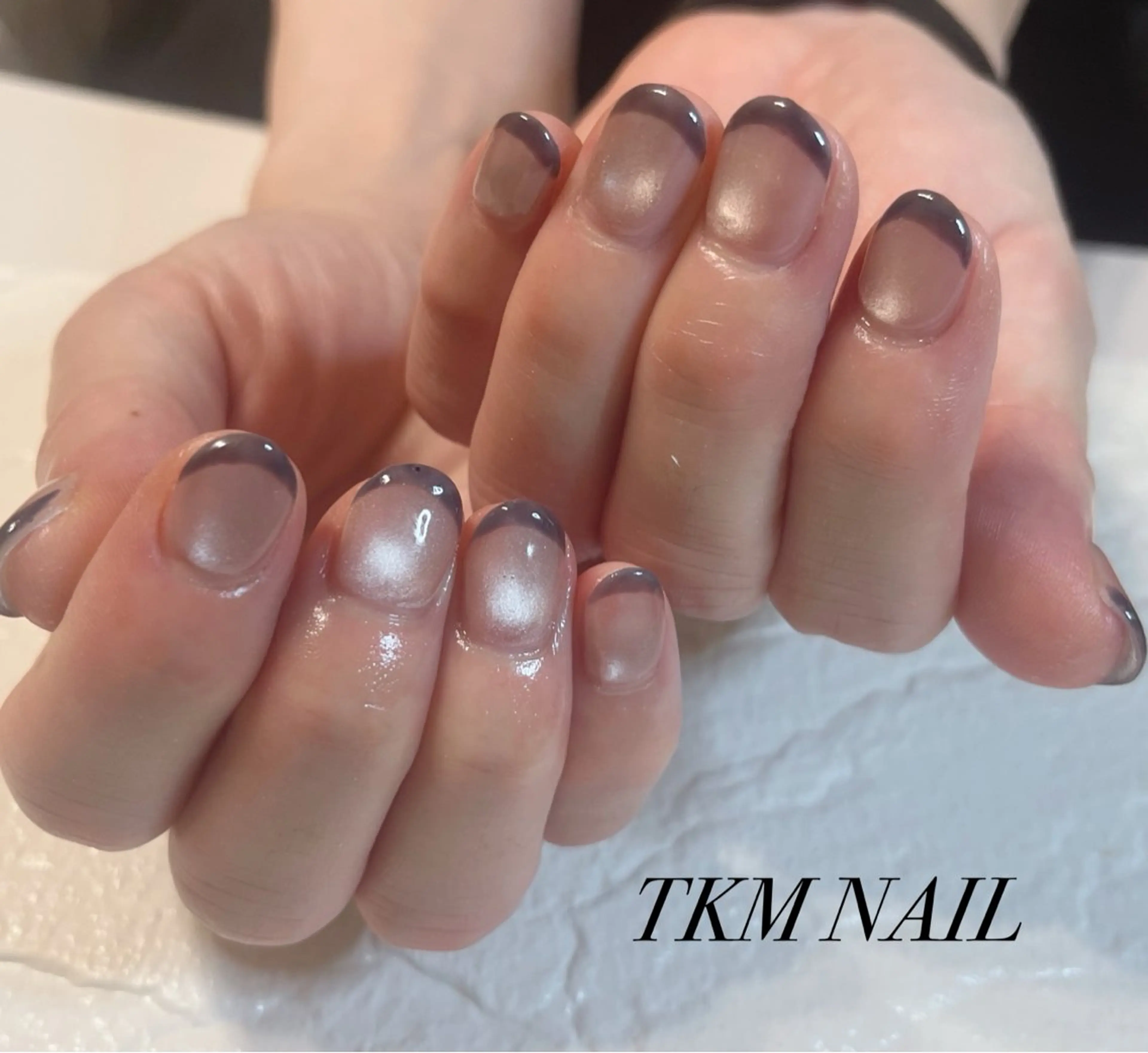 ネイル フレンチネイル シンプルネイル ______ TKM  NAILのネイルデザイン