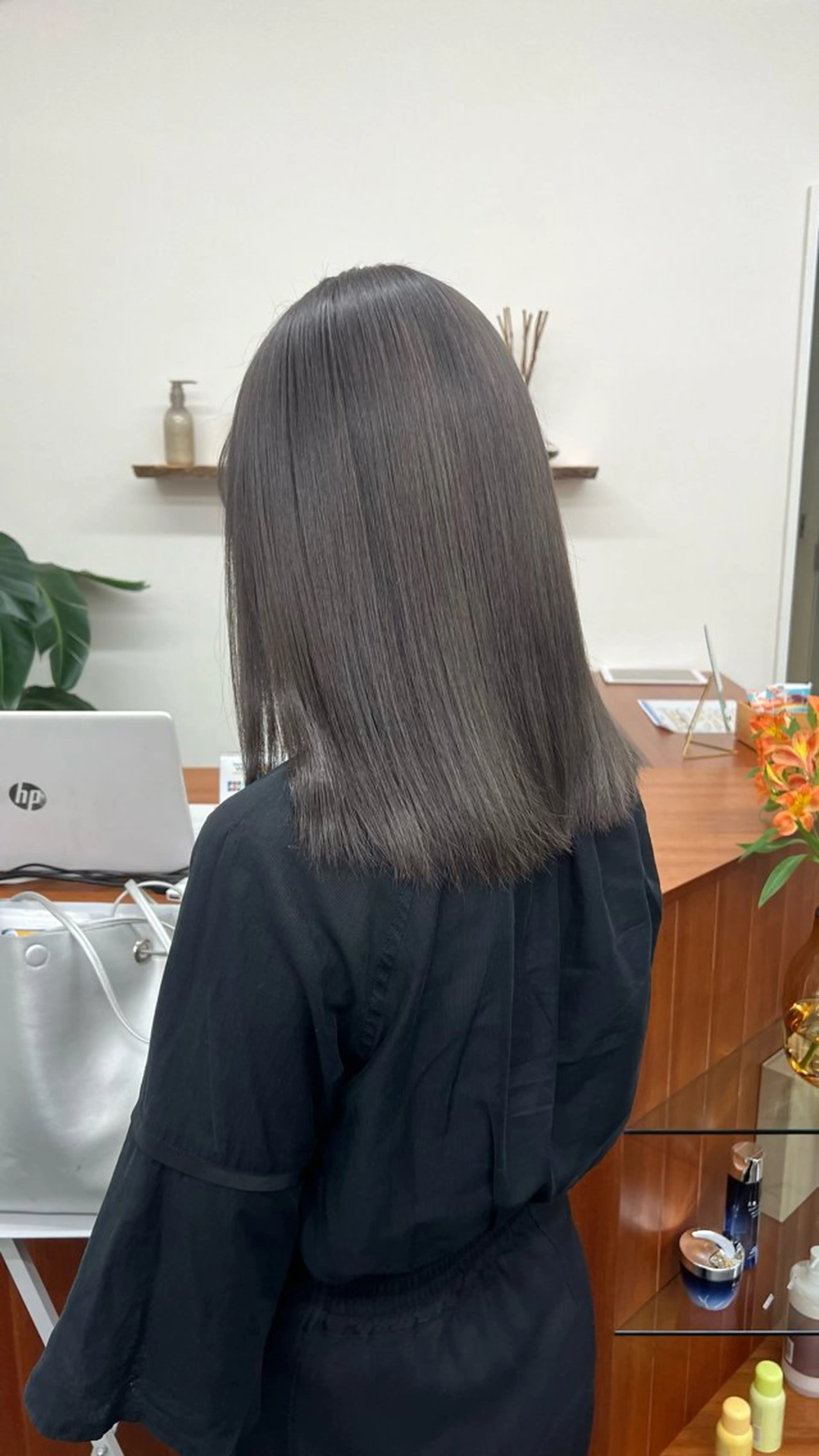 ミディアム カラー ヘアカラー ミディアムレイヤー/ 艶カラー🎀　emiのヘアスタイル