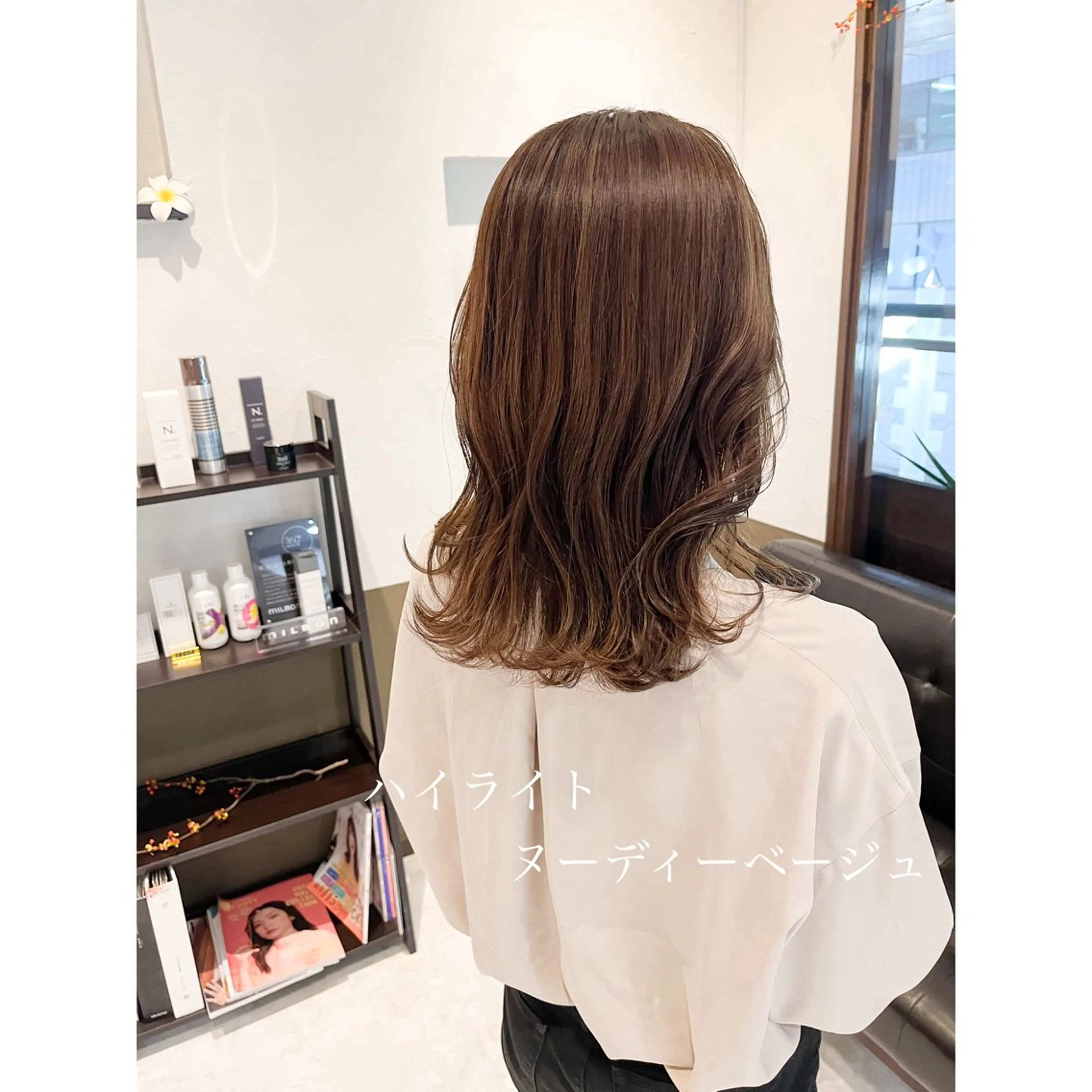 ミディアム カラー 坂井田 浩樹のヘアスタイル