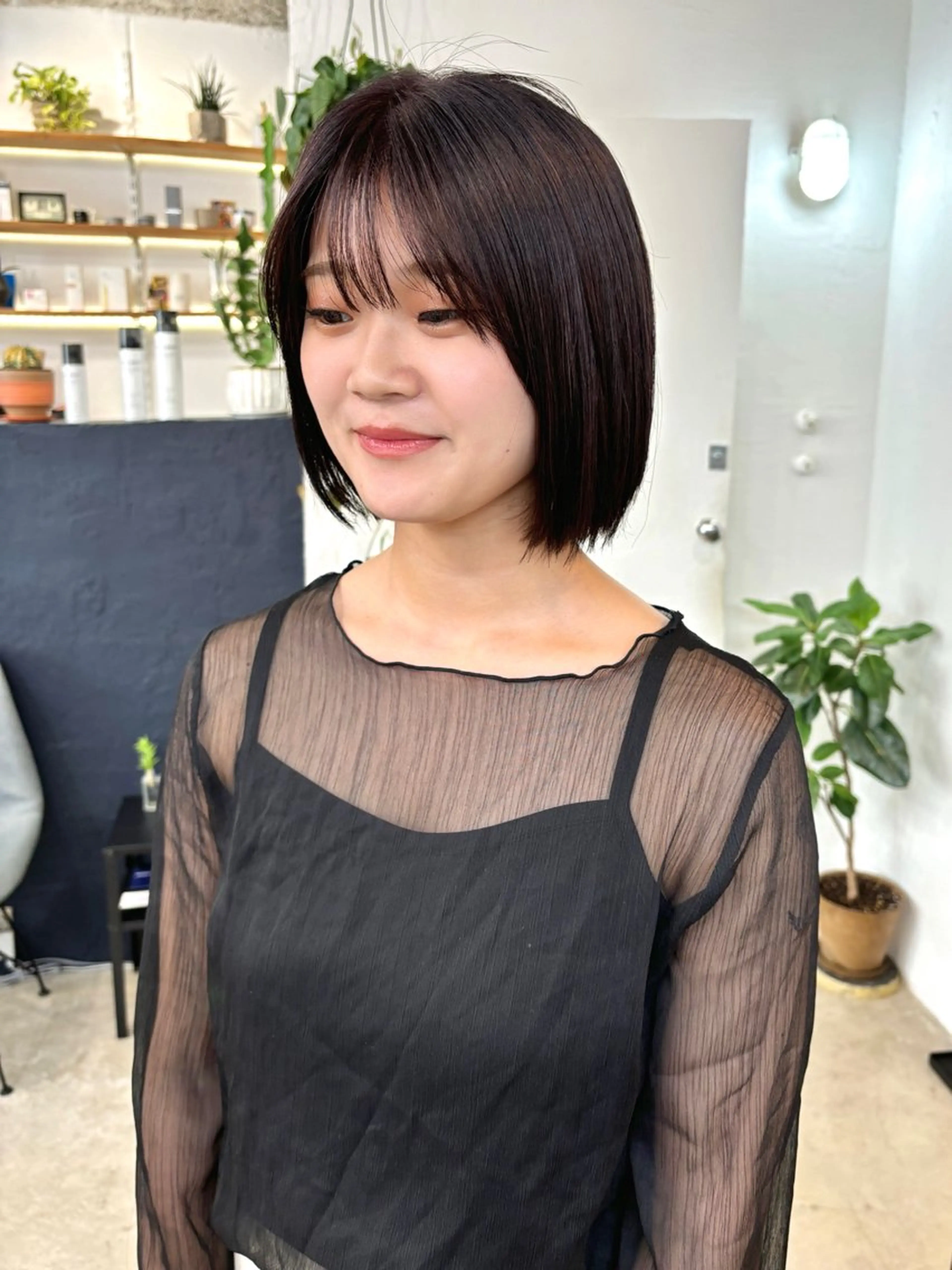 ショート ボブ 暖色カラー/天神/ ヘイマサクラのヘアスタイル