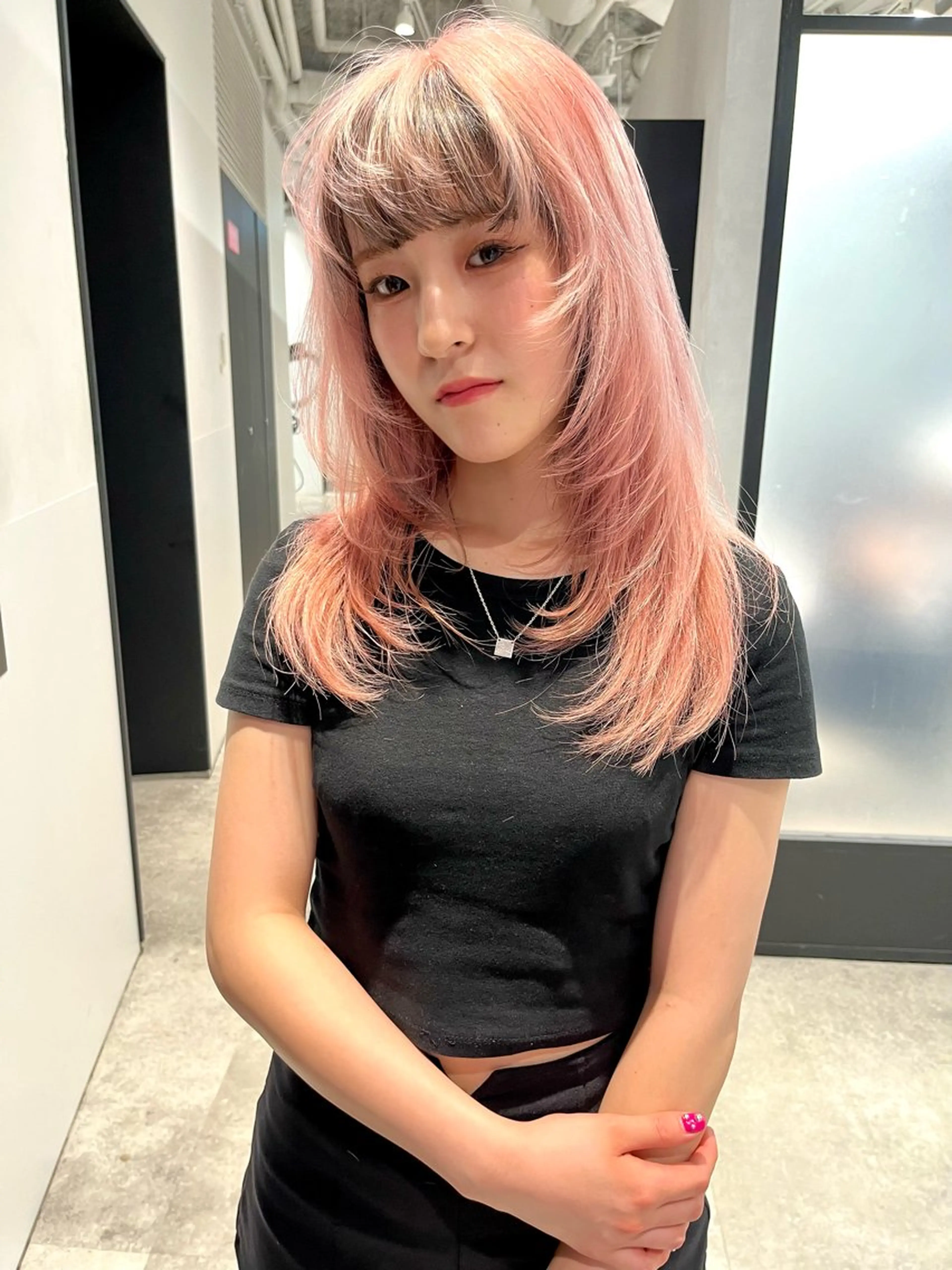 ロング カラー ヘアアレンジ ヘアカラー トリートメント ヘアセット ハイトーン/美髪矯正 🍃大江拓実のヘアスタイル