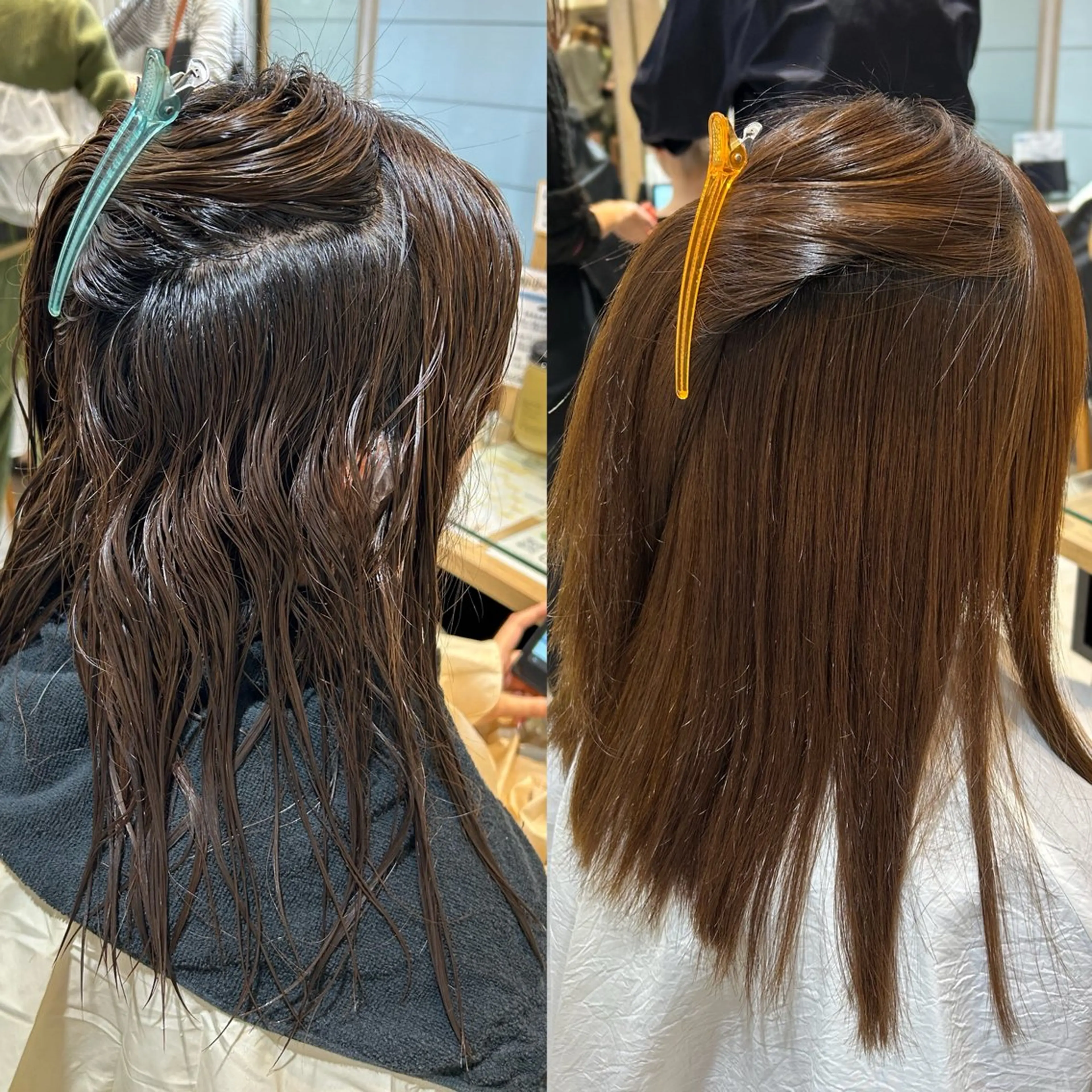 ミディアム パーマ 縮毛矯正 トリートメント Ami 🕊‎✨のヘアスタイル