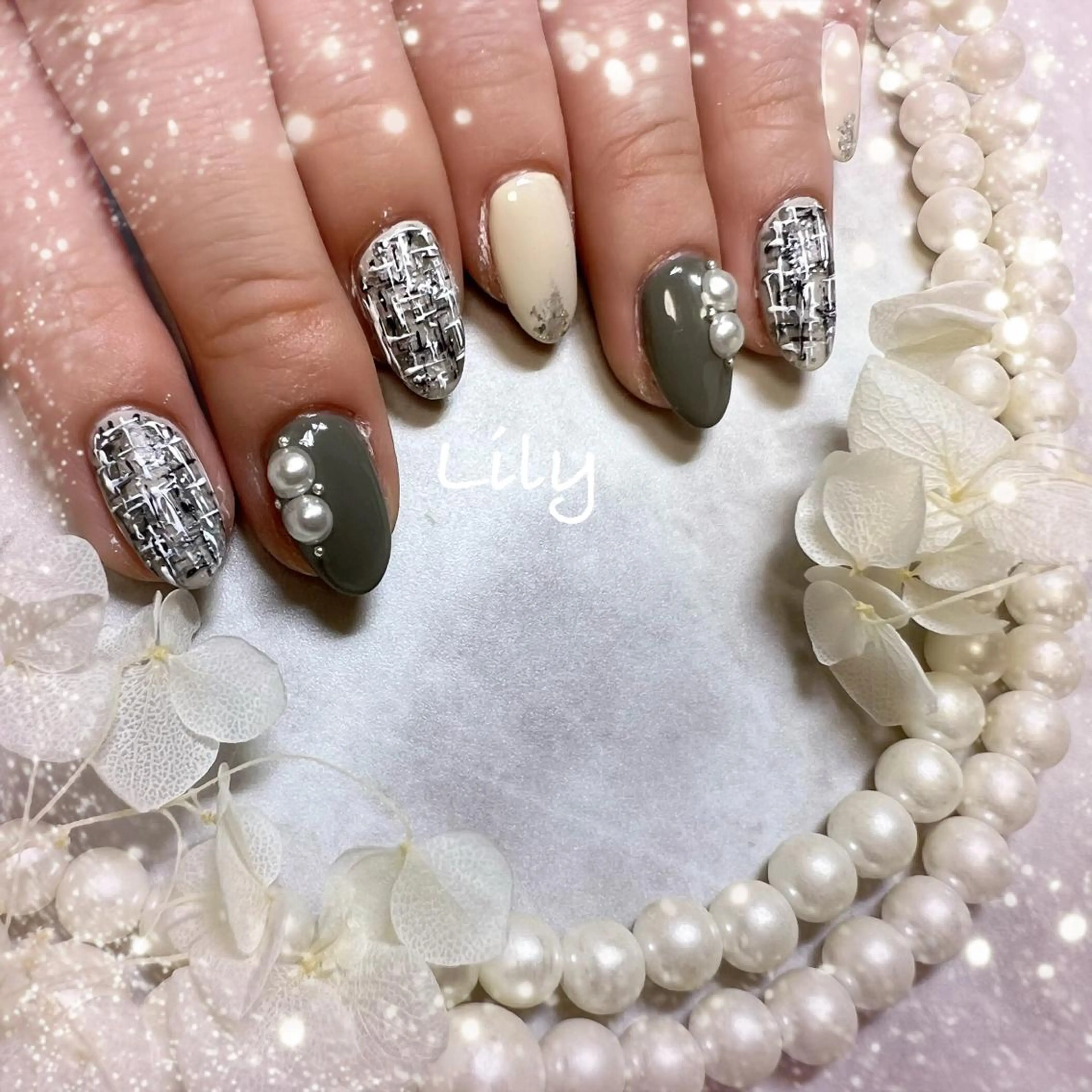 ネイル ハンドネイル Lily*nail 🌻Mii🌻のネイルデザイン