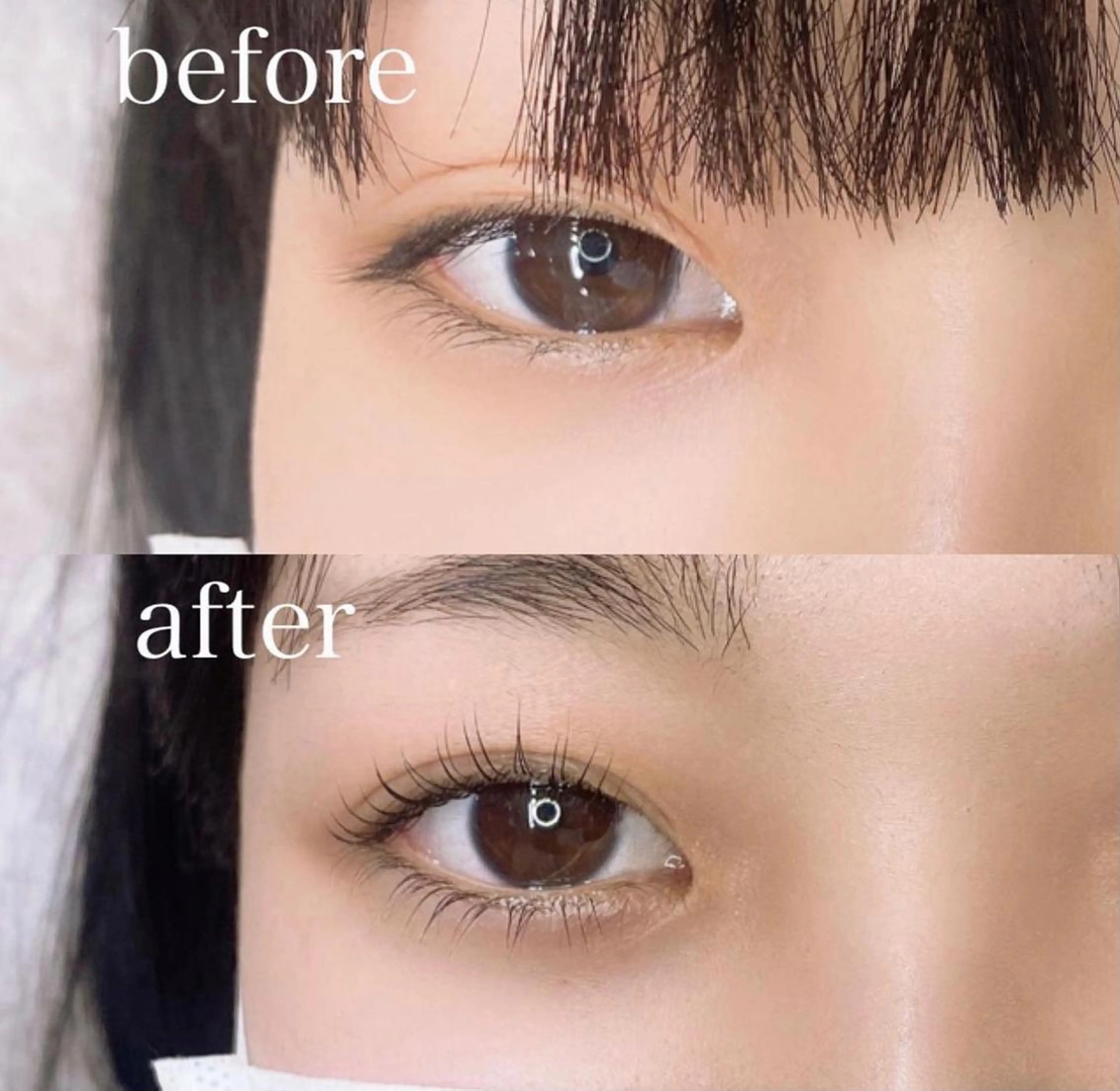 【平日限定】パリジェンヌ＆下まつ毛パーマ　上下パーマの写真