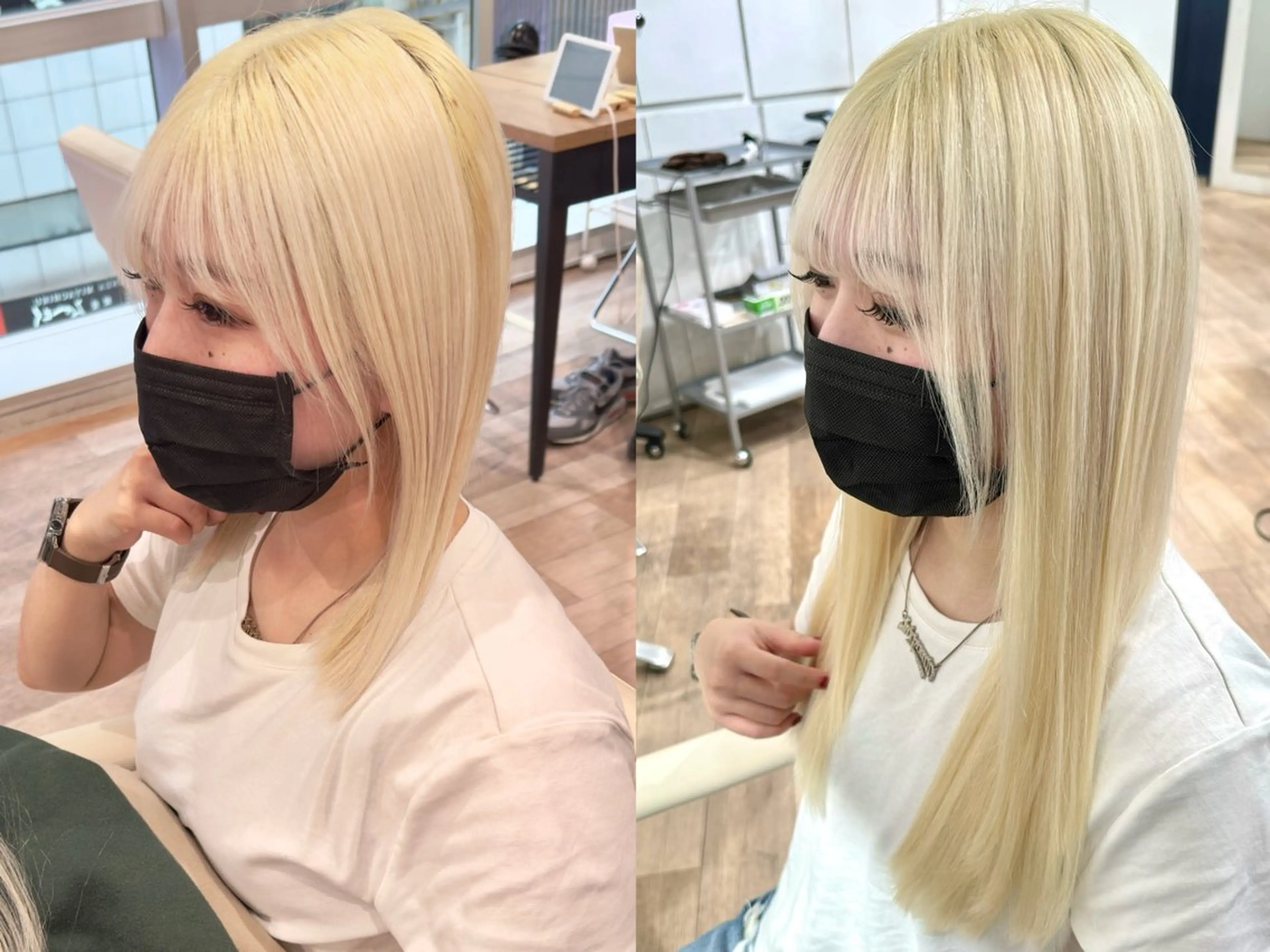 ショート カラー エクステ 🤎HAZUKI🤎 ハイトーン✨のヘアスタイル