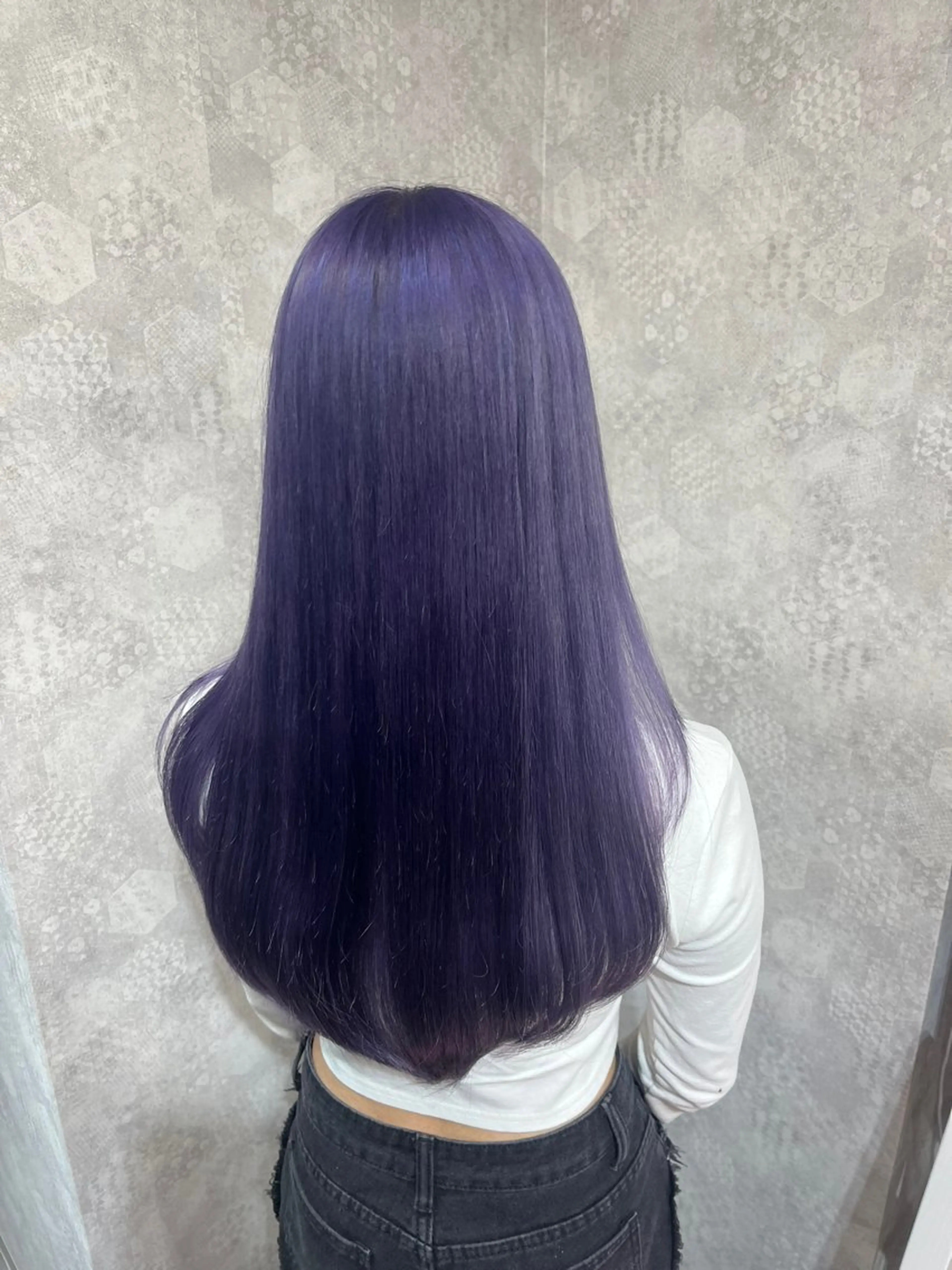 ロング カラー ヘアカラー トリートメント 韓国レイヤーカット/ 儚げカラーチナツのヘアスタイル