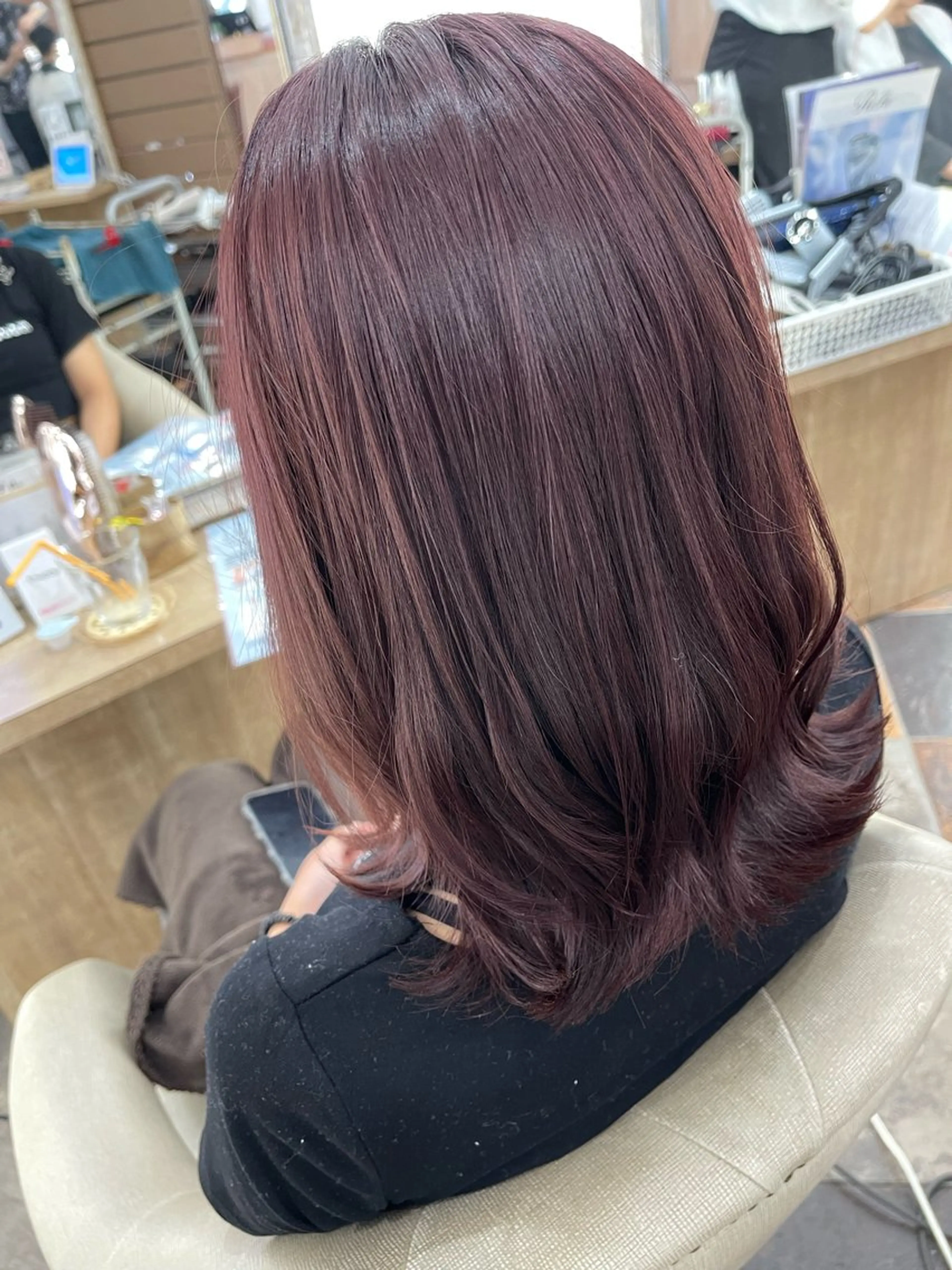 セミロング 🫧髪質改善/韓国 ヘアryusei🫧のヘアスタイル