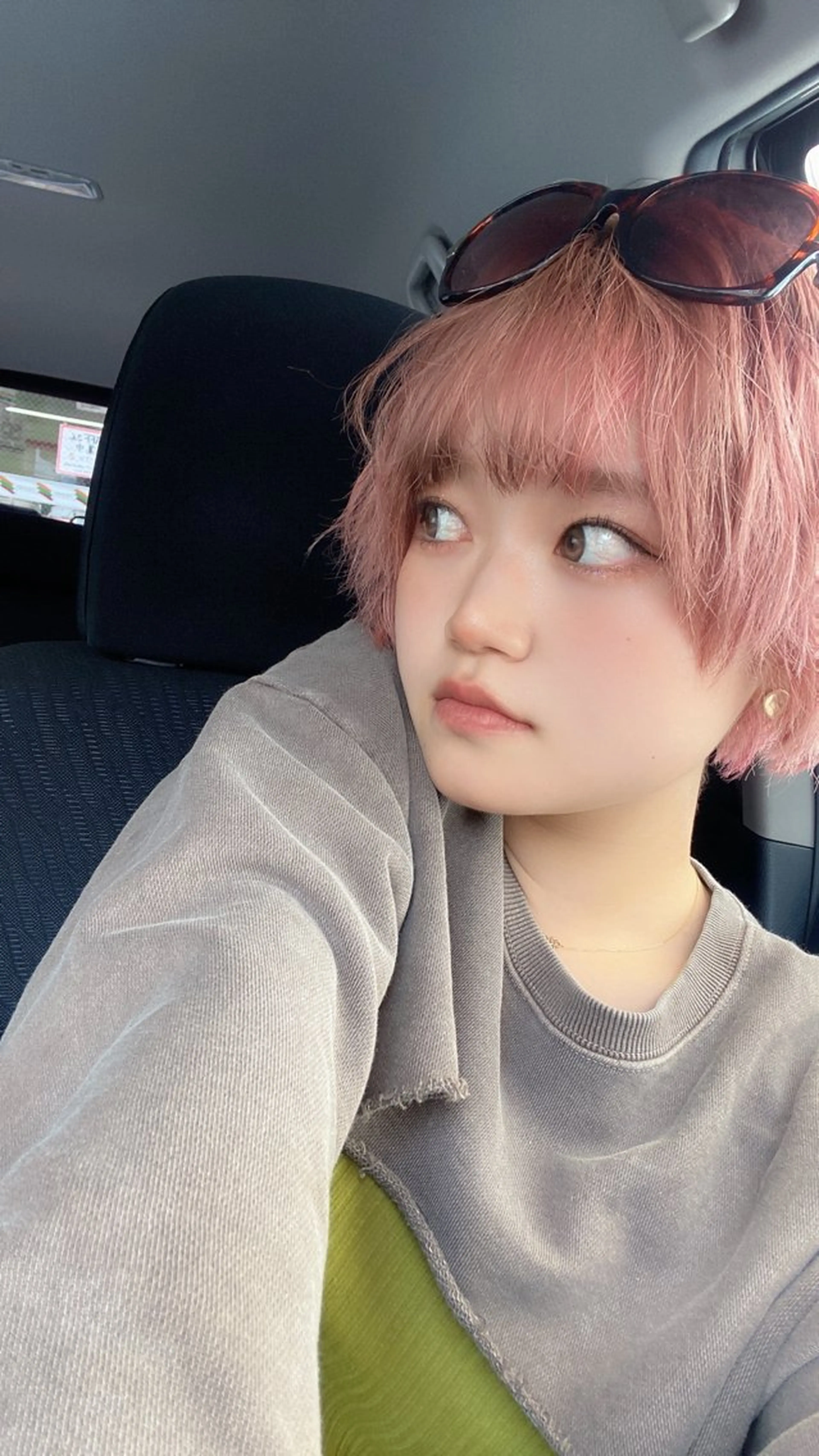 ミディアム カラー ショートボブ ブリーチ ダブルカラー ピンクカラー ボブ 🌼似合わせのプロ 心斎橋/rena🌼のマツエク・マツパデザイン