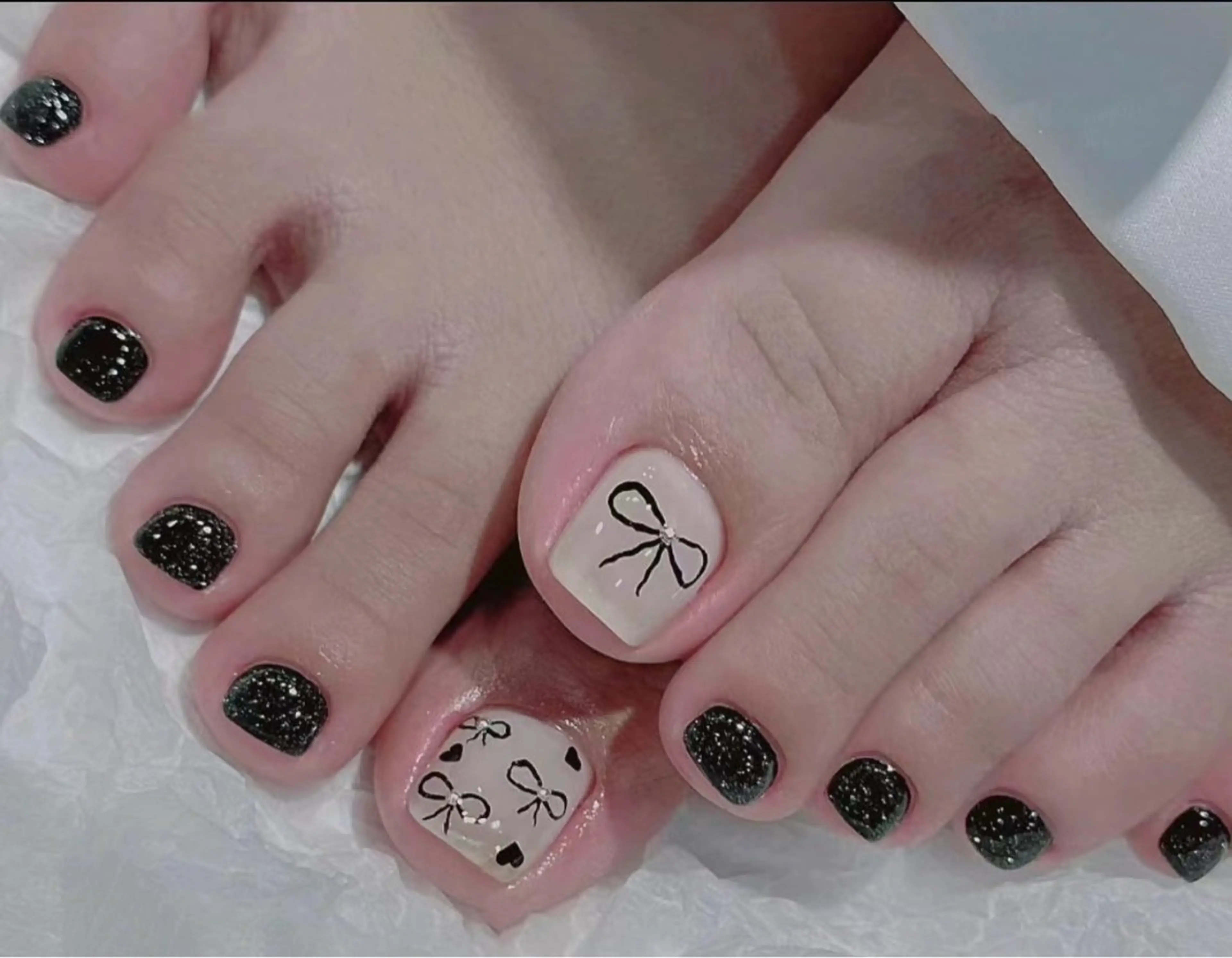 ショート めぐみのネイルサロン スタッフ練習のネイルデザイン