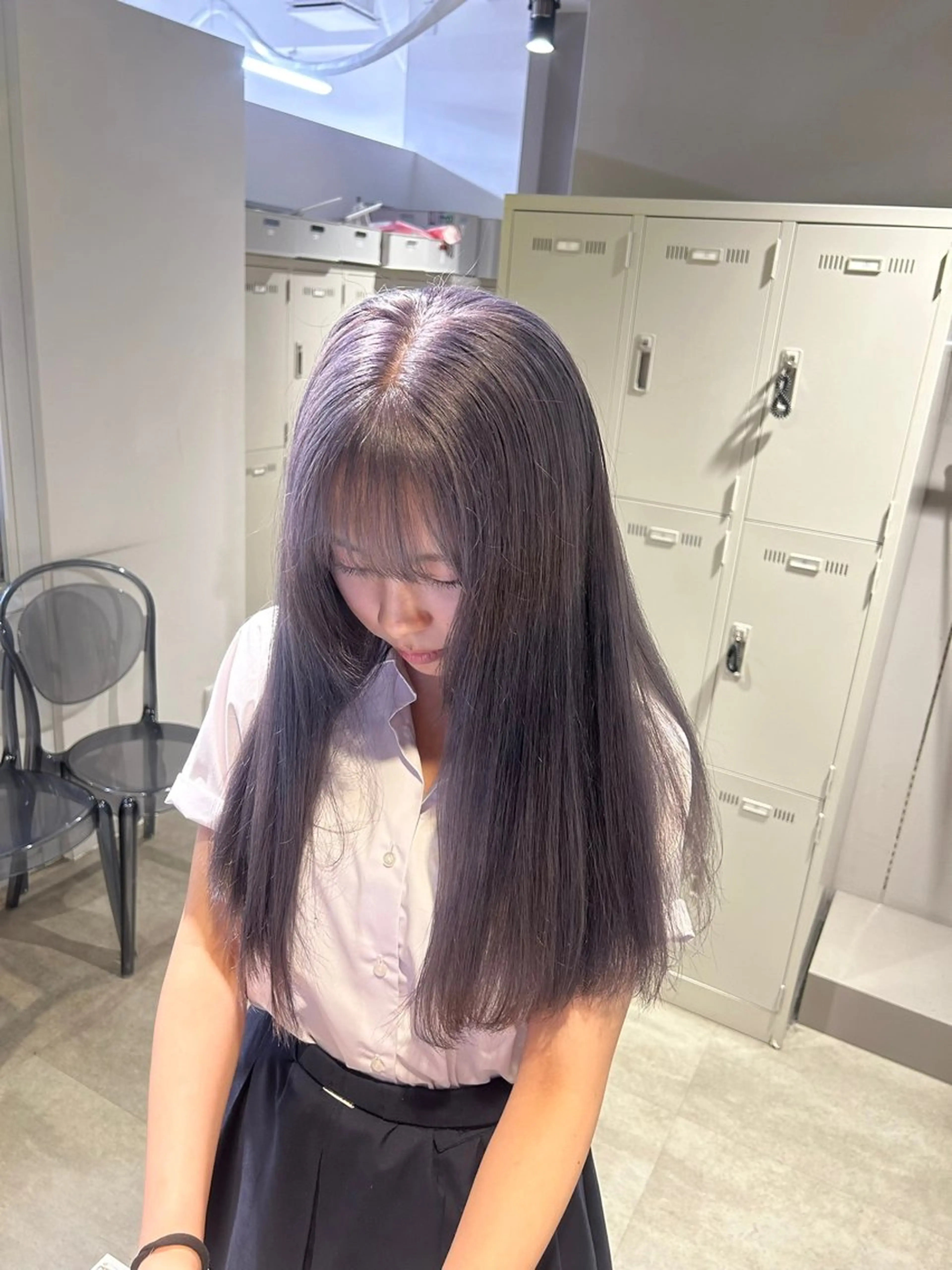 カラー ヘアカラー トリートメント 透明感ベージュ🤎 ナチュラルレイヤーのヘアスタイル