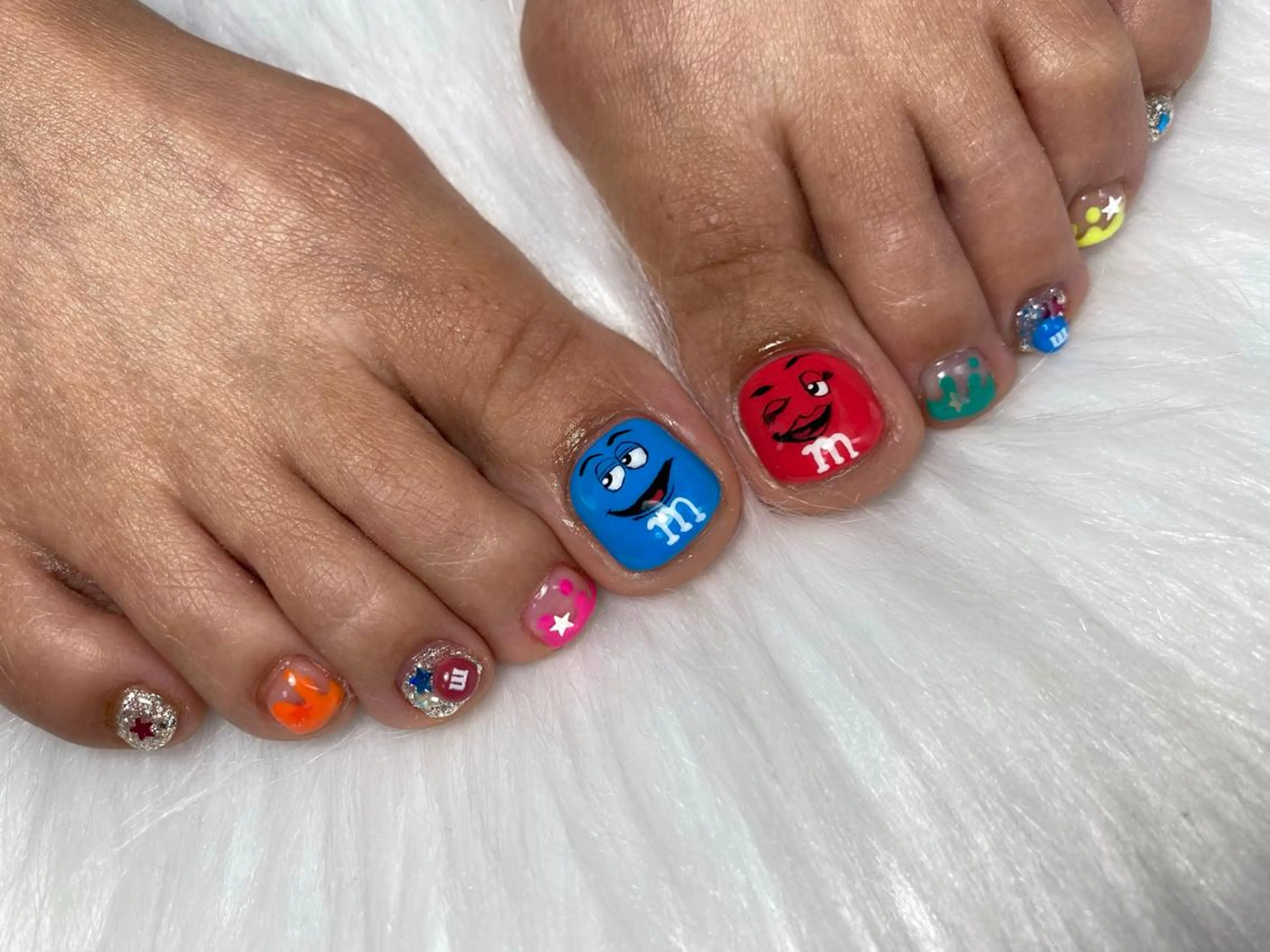 ネイル フットネイル Mana‪ ‪·͜· ❤︎‬のネイルデザイン