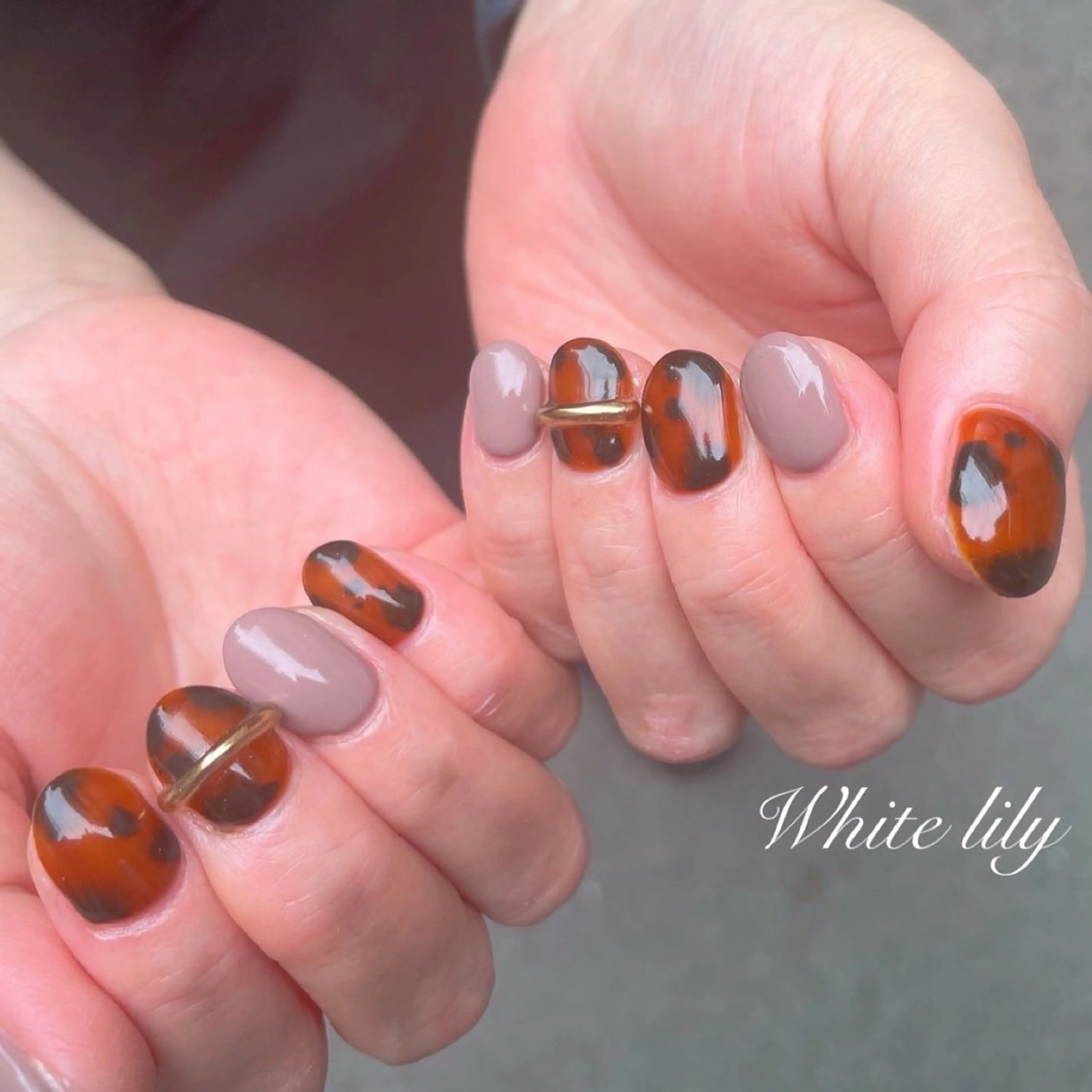 ネイル ハンドネイル White lily所属・牧田 雅世のネイルデザイン