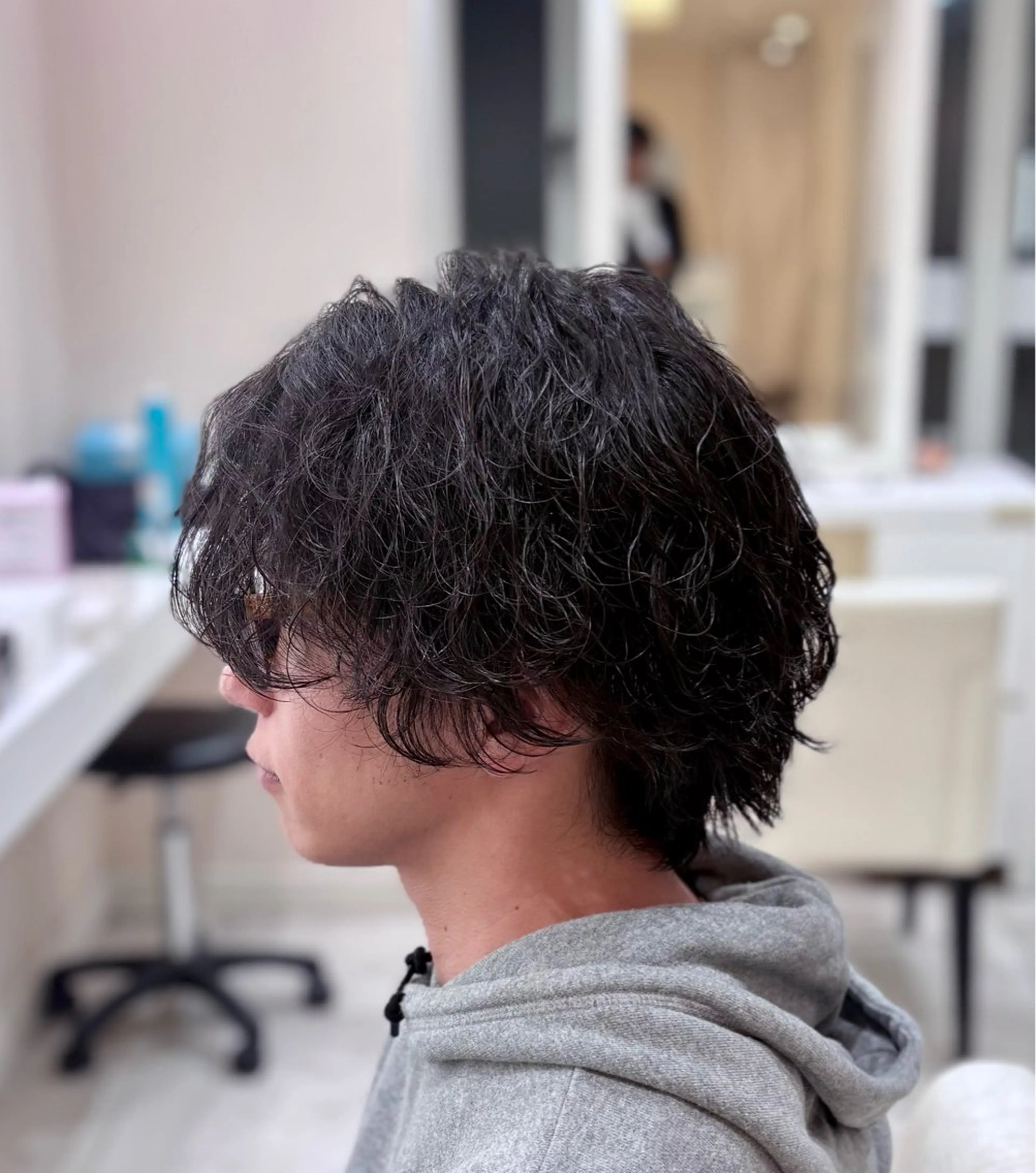 パーマ メンズ カット パーマ 石山 海斗のヘアスタイル