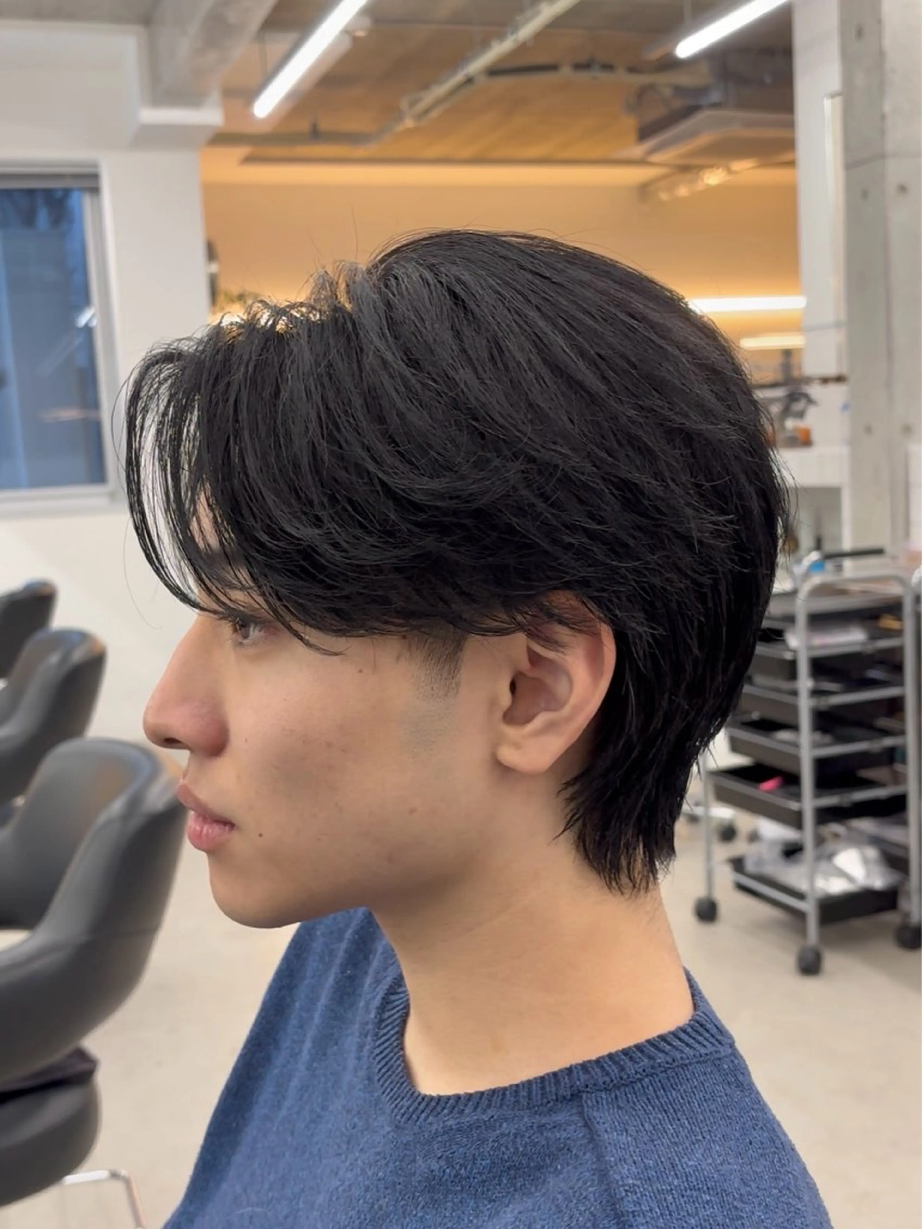 ショート パーマ メンズ フェザーパーマ メンズパーマ ニュアンスパーマ カット パーマ なりたひろと / フェザーパーマのヘアスタイル