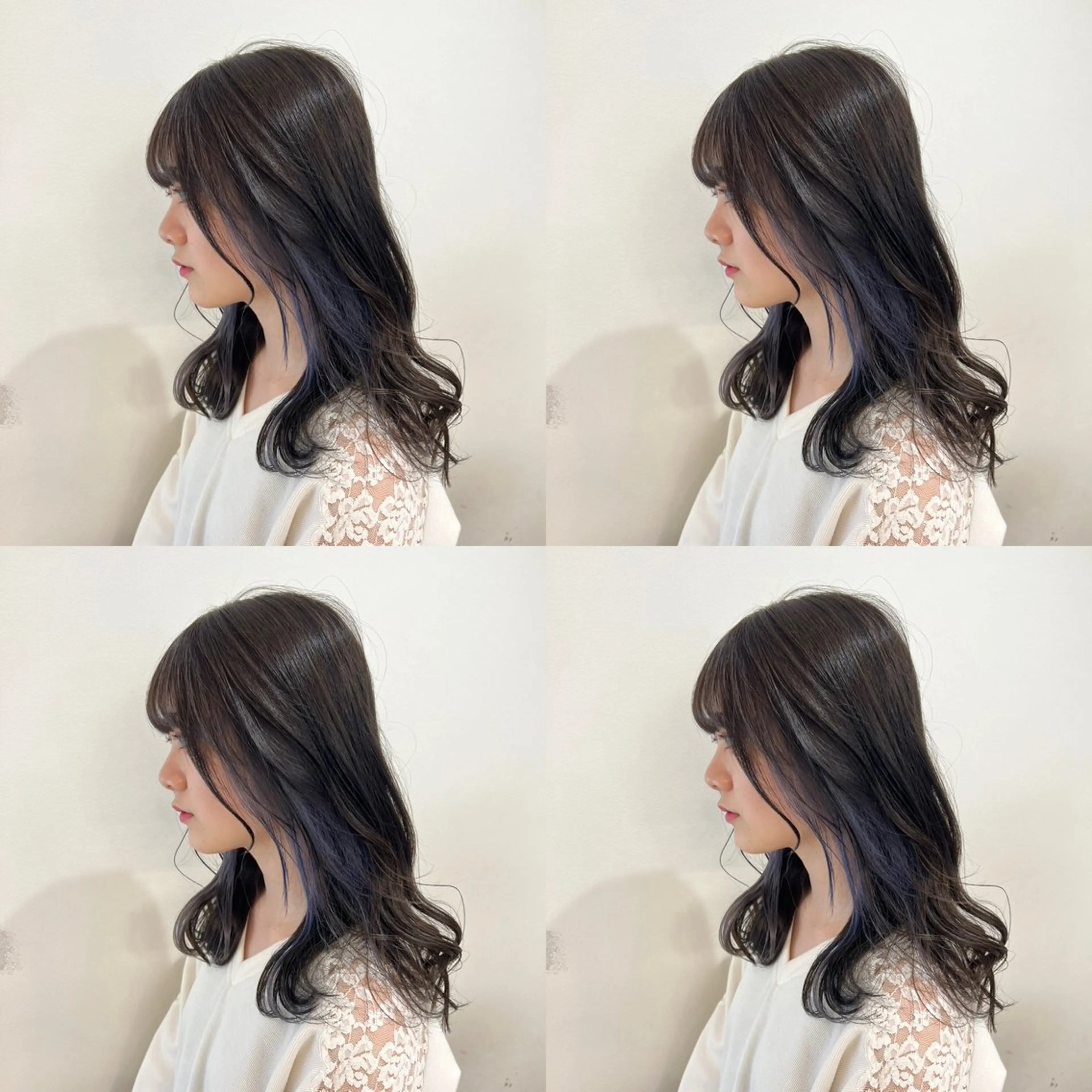 ミディアム カット ヘアカラー トリートメント ✨縮毛矯正✖︎顔周り レイヤー✨ナカムラのヘアスタイル