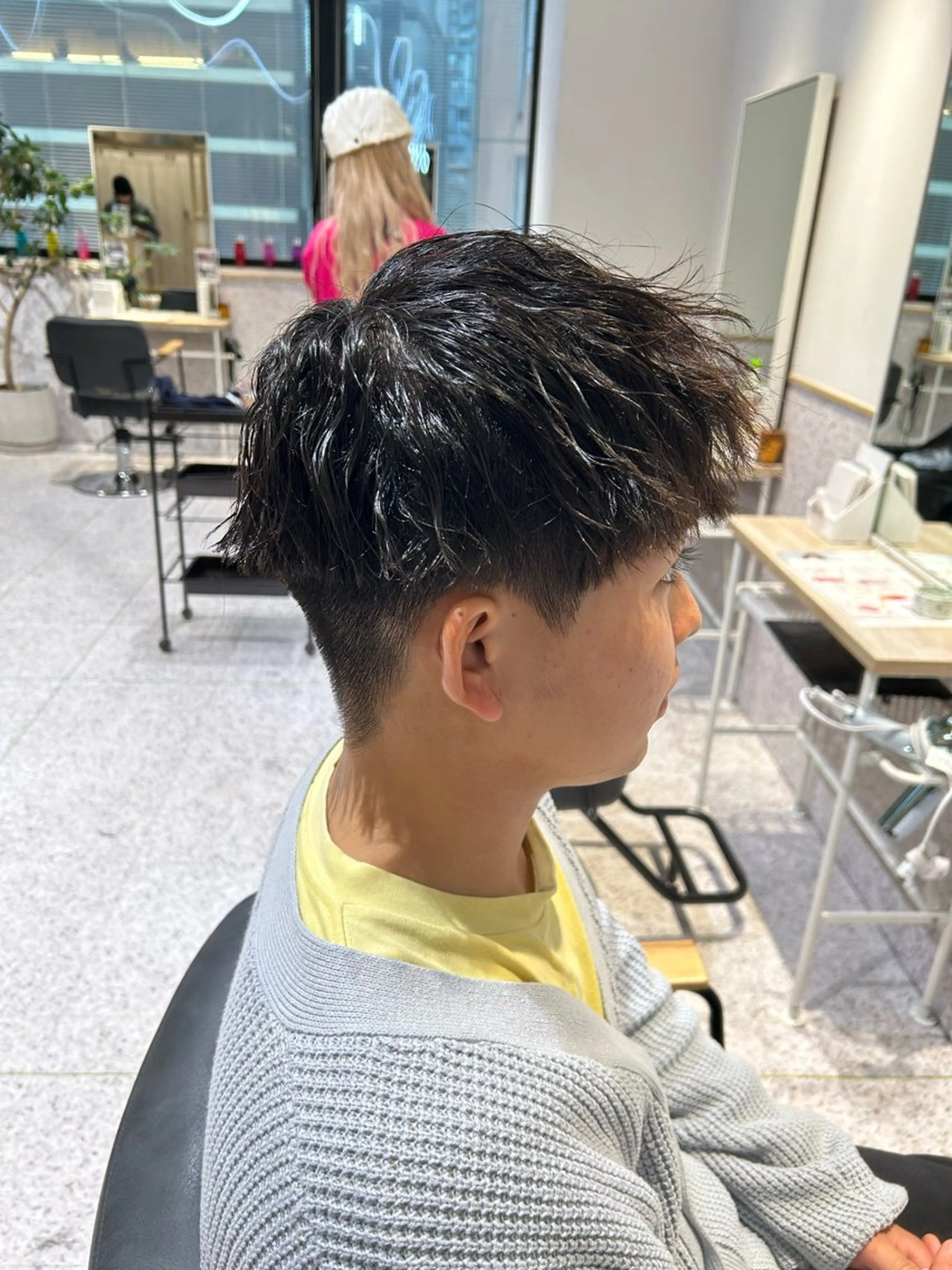 パーマ メンズ ♡ハイトーン★ ネイル/しの♡のヘアスタイル