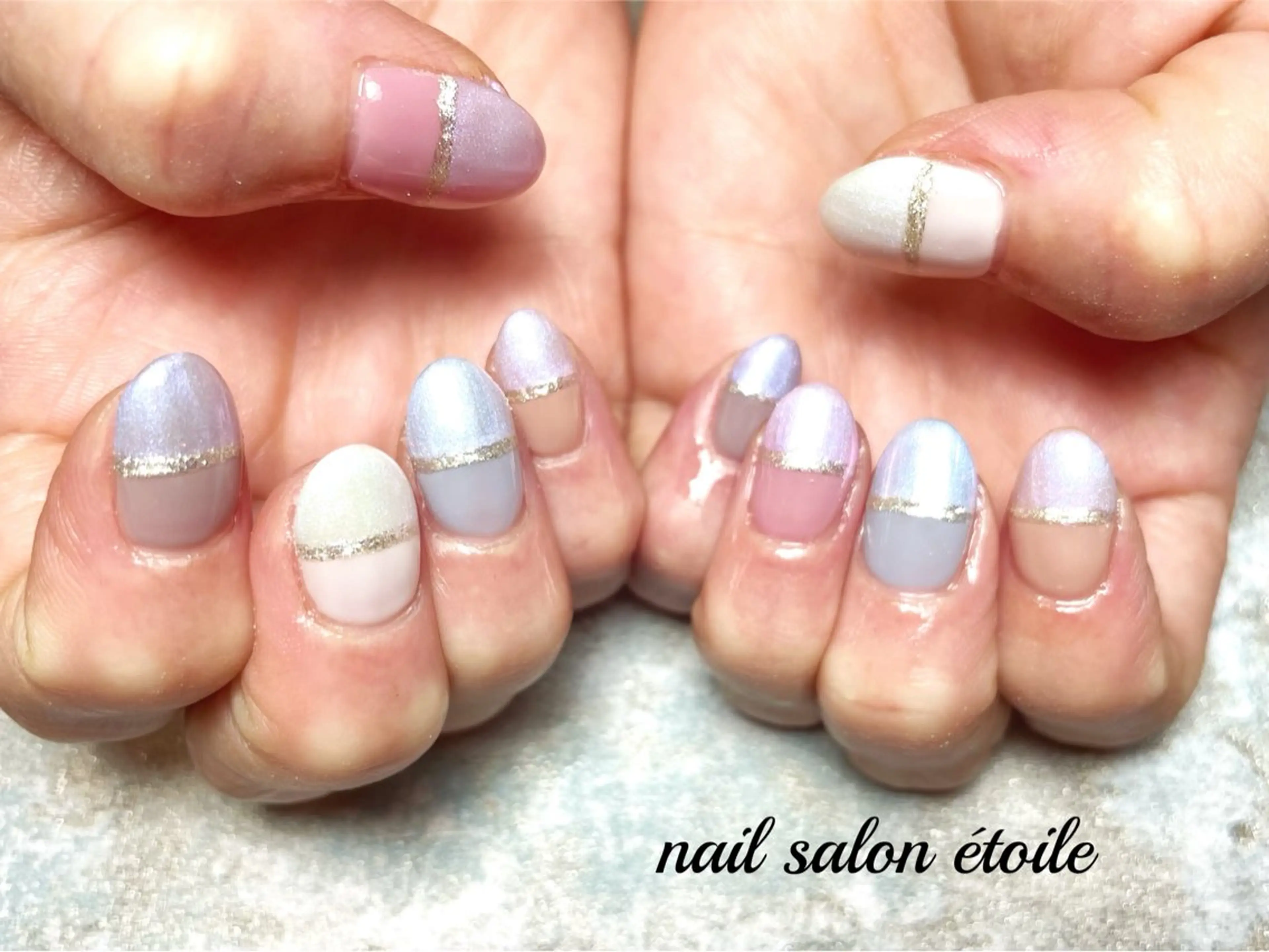 ネイル アートネイル ジェルネイル ピンク ハンドネイル nail salon étoileのネイルデザイン