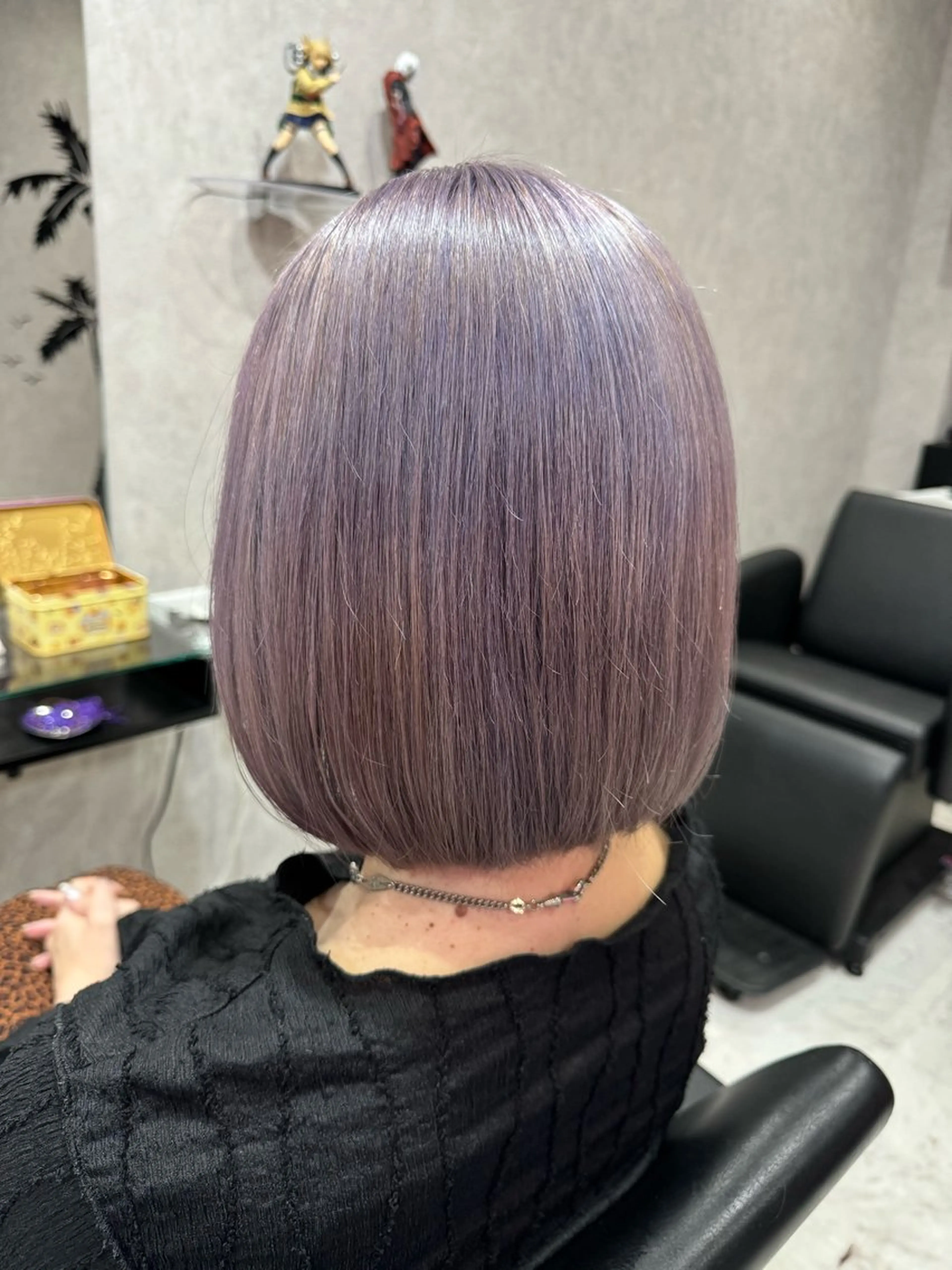 ミディアム カラー ラベンダーカラー シルバー 韓国ヘアー🦄ྀི オタク美容師🌈山本のヘアスタイル